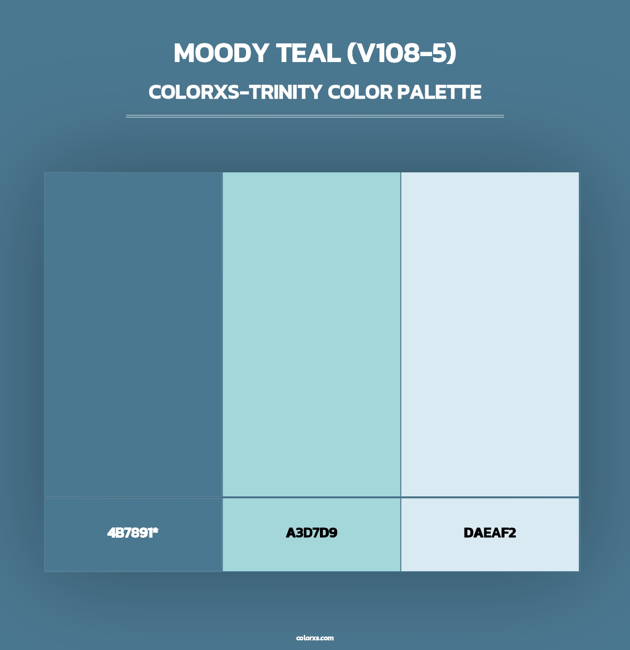 Moody Teal (V108-5) - Colorxs Trinity Palette