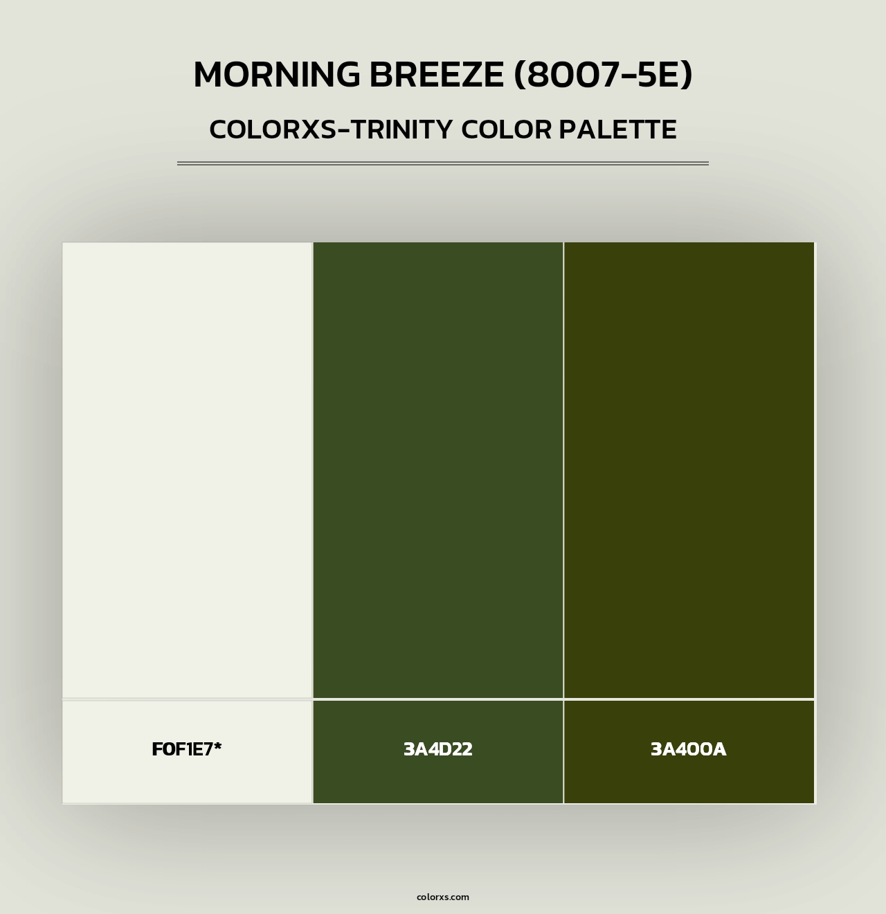 Morning Breeze (8007-5E) - Colorxs Trinity Palette