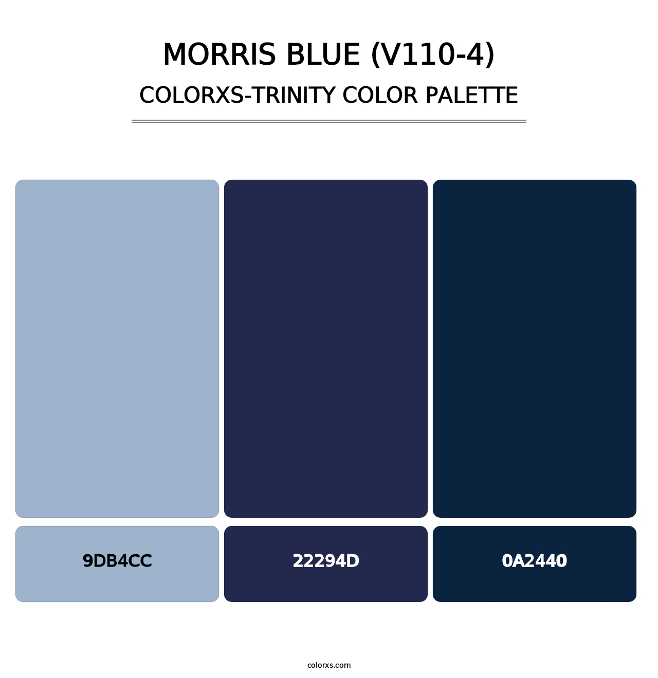 Morris Blue (V110-4) - Colorxs Trinity Palette