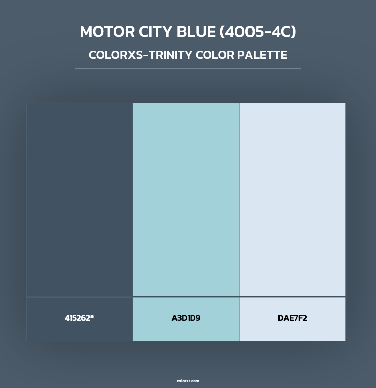 Motor City Blue (4005-4C) - Colorxs Trinity Palette