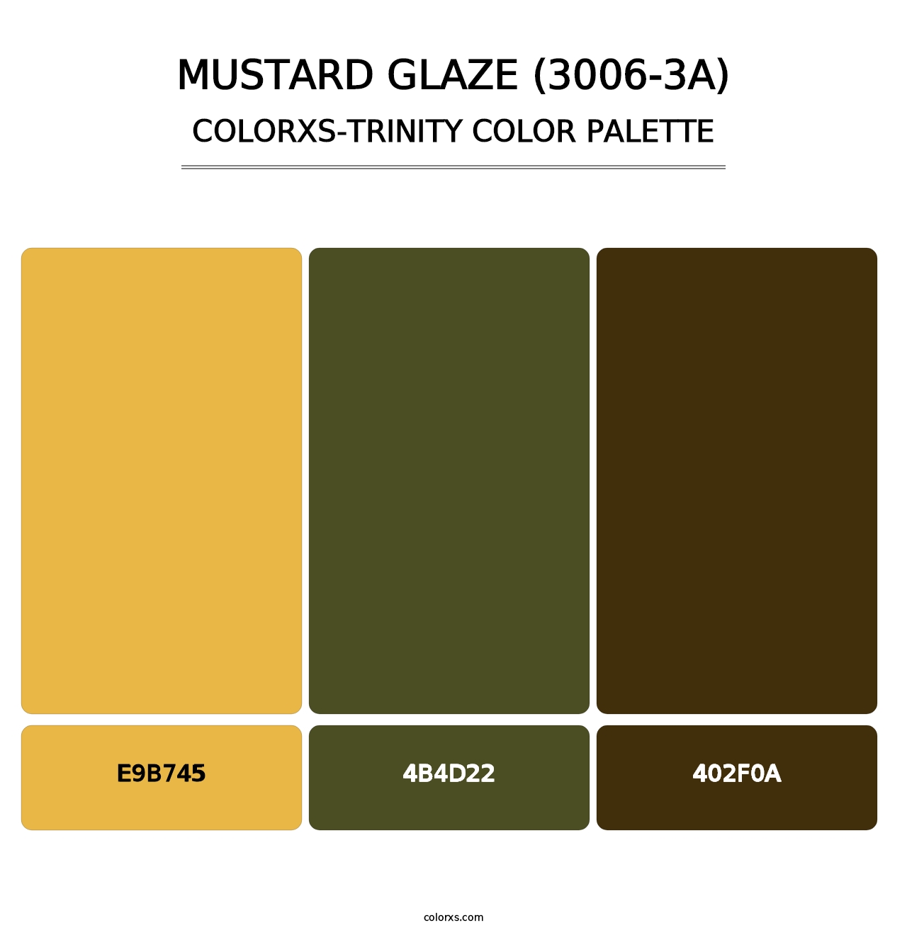 Mustard Glaze (3006-3A) - Colorxs Trinity Palette