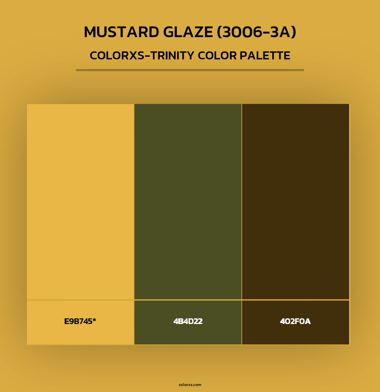 Mustard Glaze (3006-3A) - Colorxs Trinity Palette