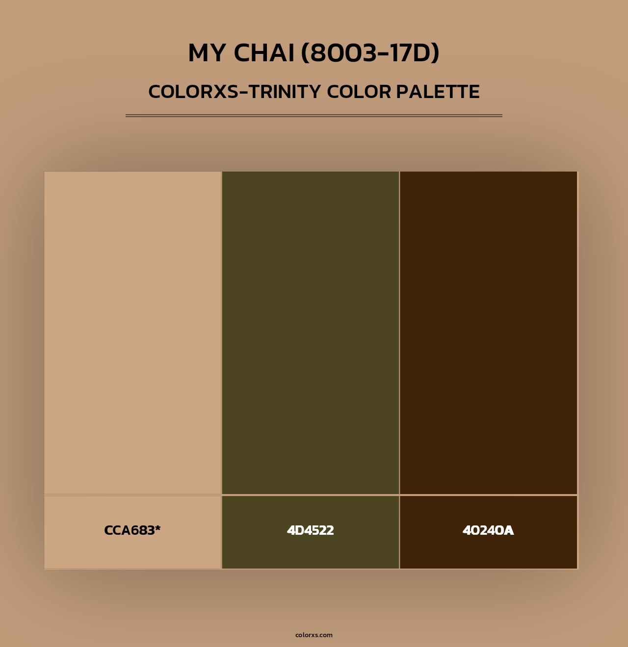 My Chai (8003-17D) - Colorxs Trinity Palette