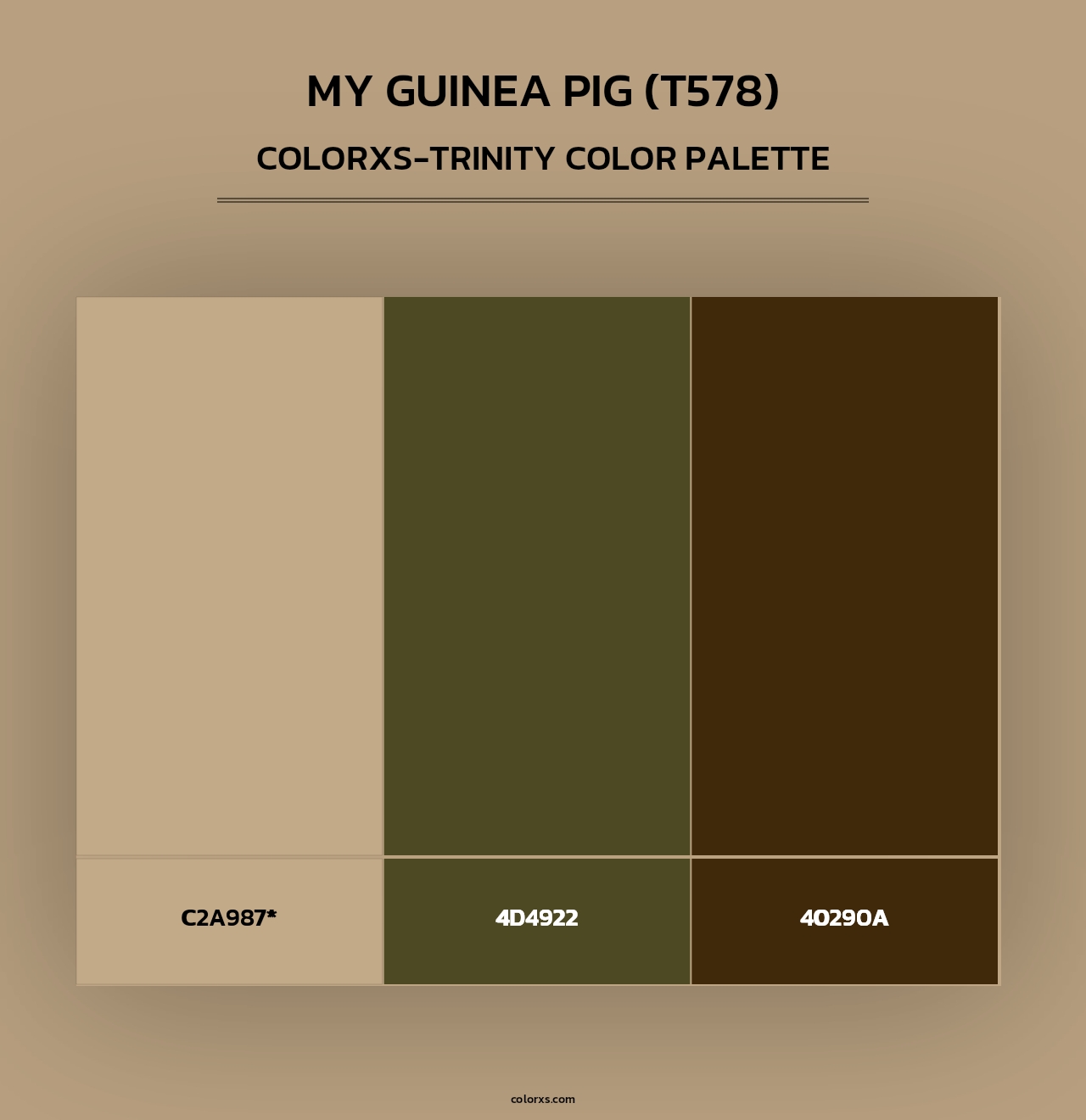My Guinea Pig (T578) - Colorxs Trinity Palette