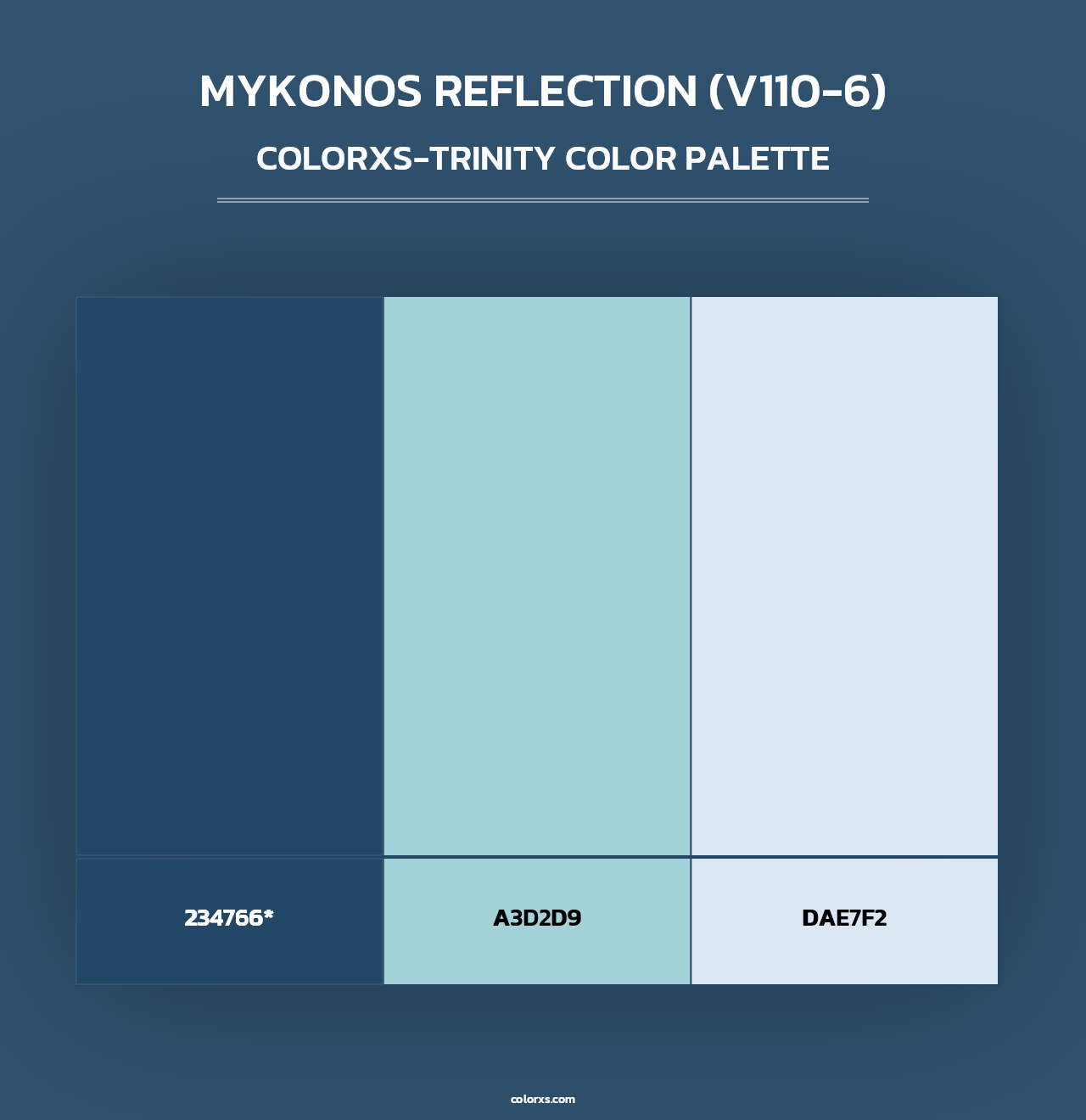 Mykonos Reflection (V110-6) - Colorxs Trinity Palette