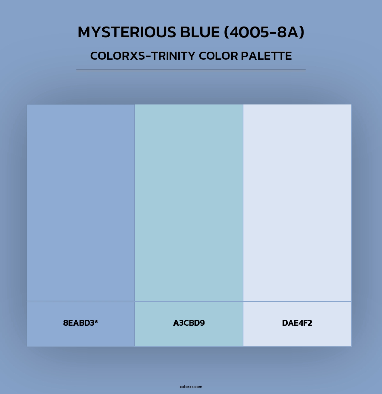 Mysterious Blue (4005-8A) - Colorxs Trinity Palette