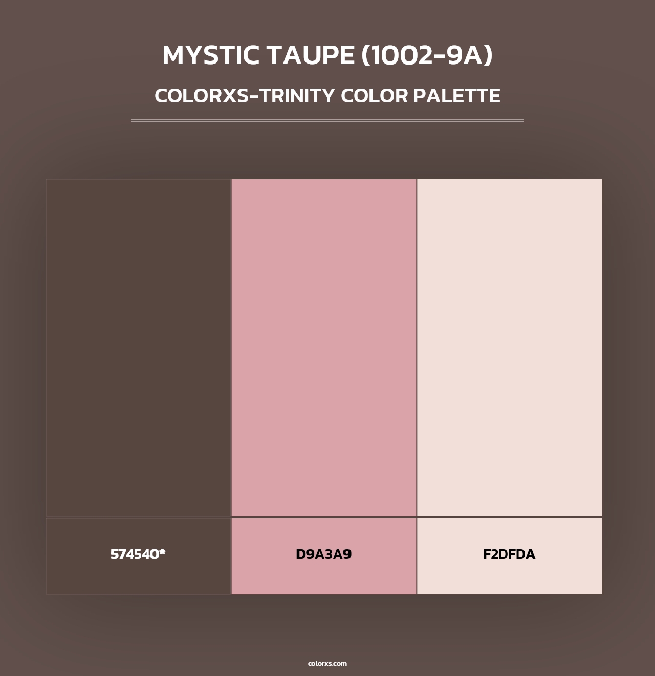 Mystic Taupe (1002-9A) - Colorxs Trinity Palette