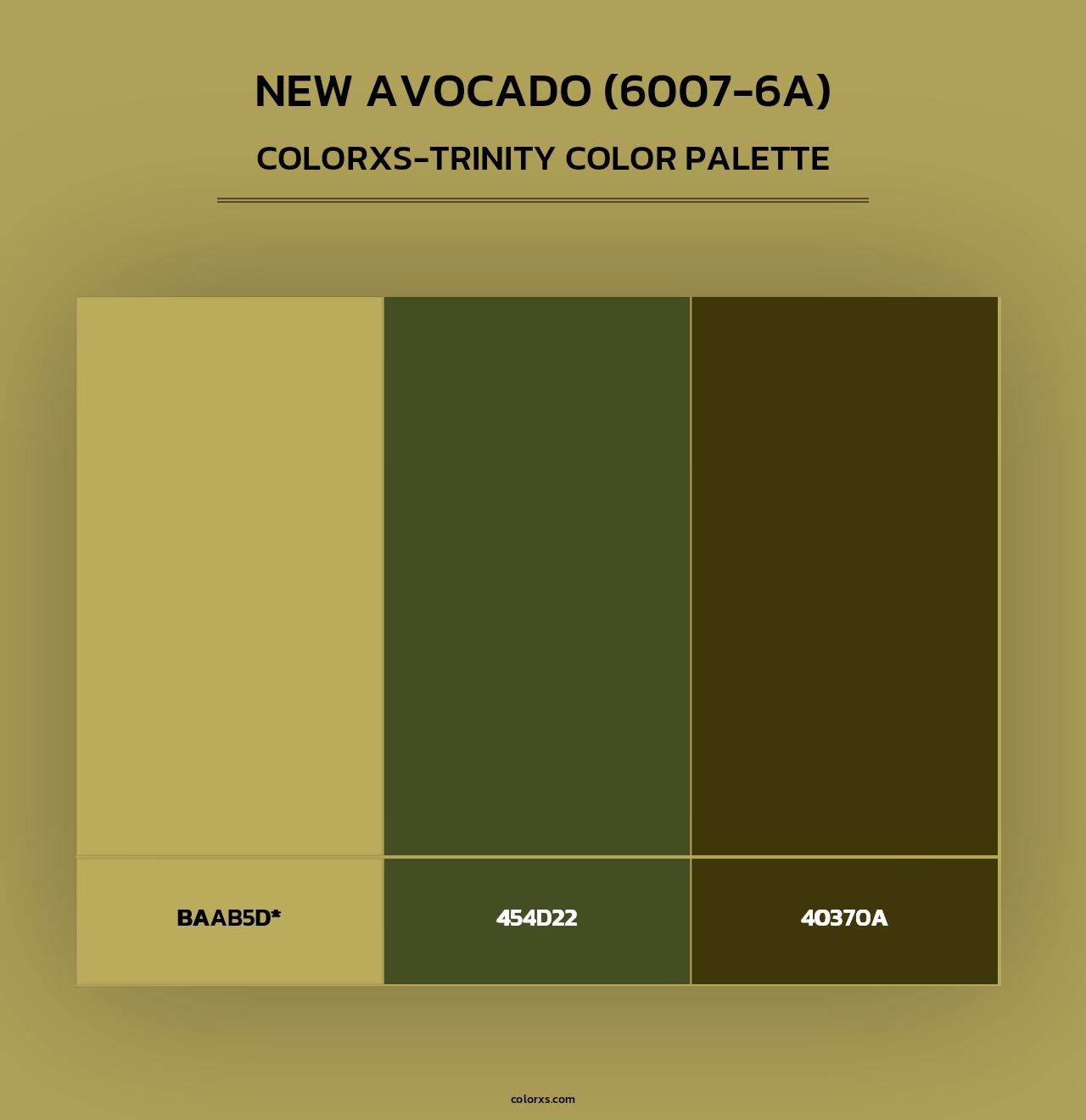 New Avocado (6007-6A) - Colorxs Trinity Palette