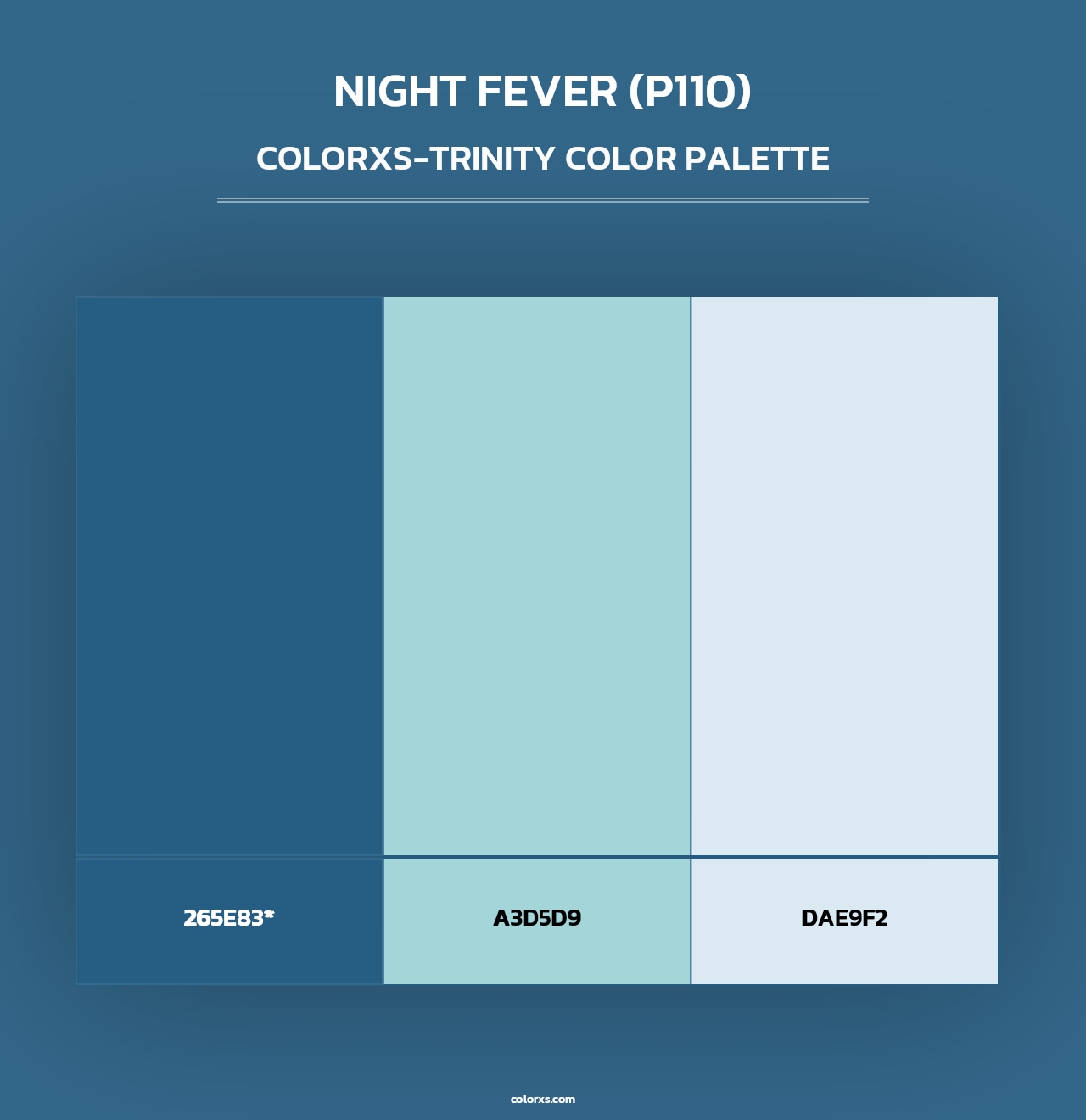 Night Fever (P110) - Colorxs Trinity Palette