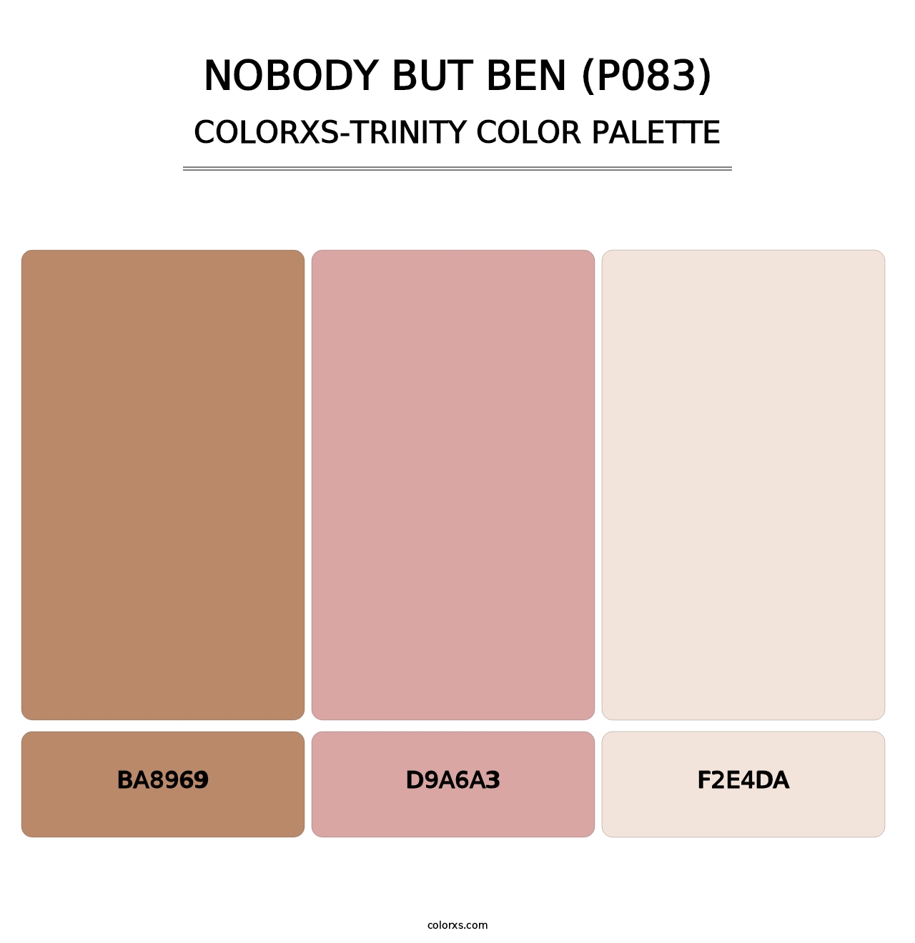 Nobody But Ben (P083) - Colorxs Trinity Palette