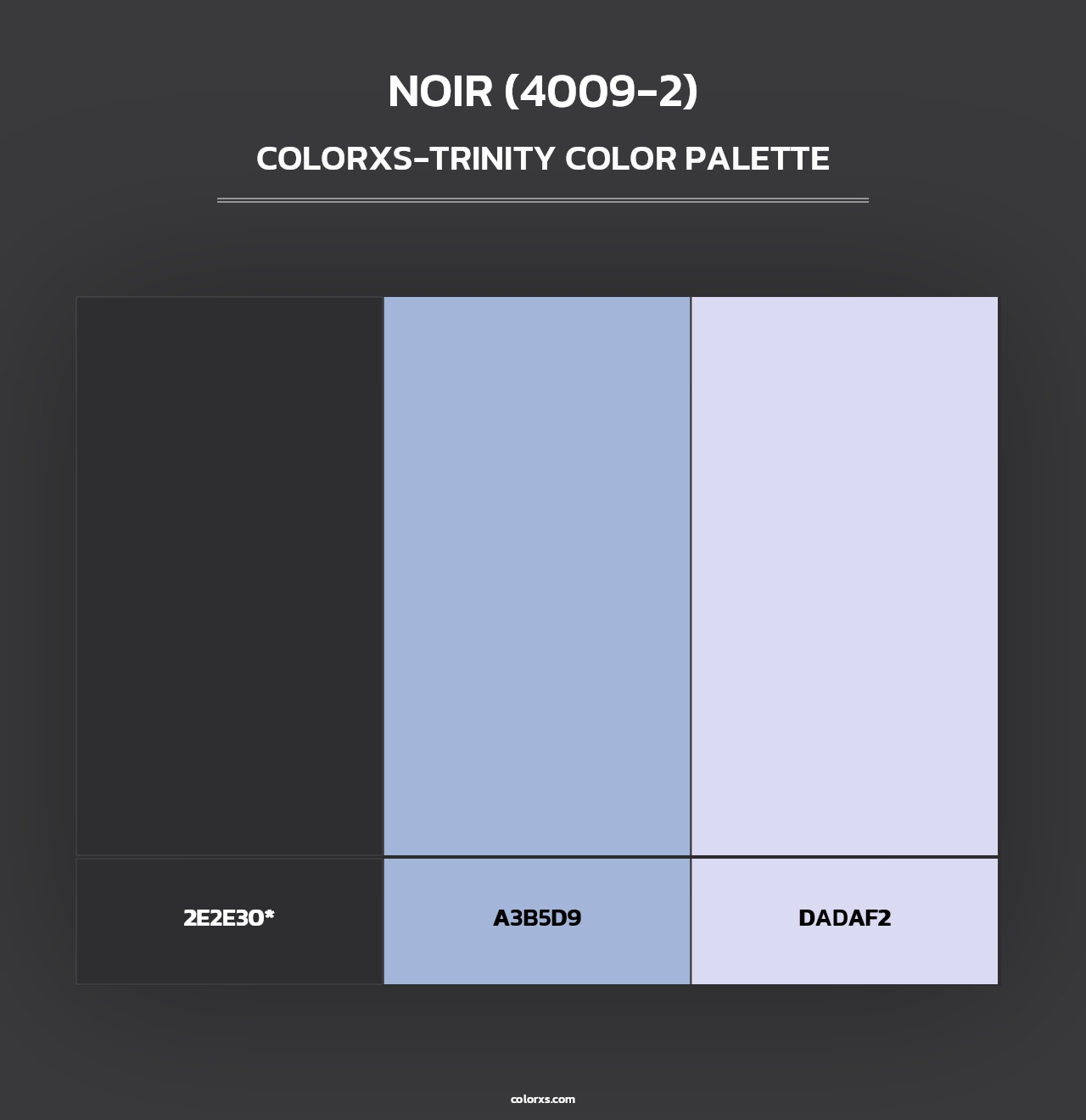 Noir (4009-2) - Colorxs Trinity Palette