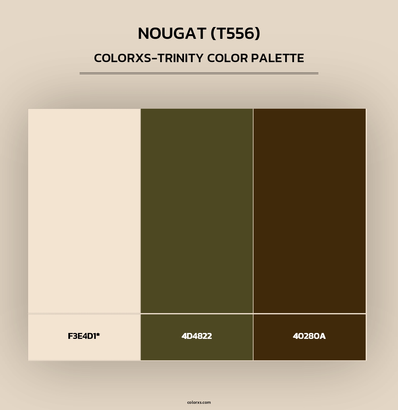 Nougat (T556) - Colorxs Trinity Palette