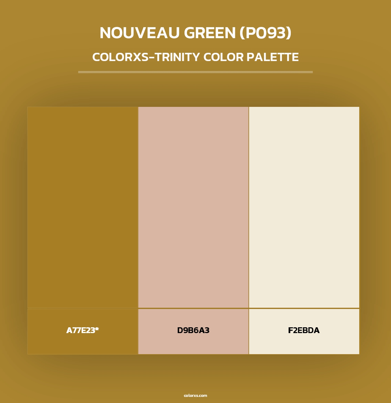 Nouveau Green (P093) - Colorxs Trinity Palette