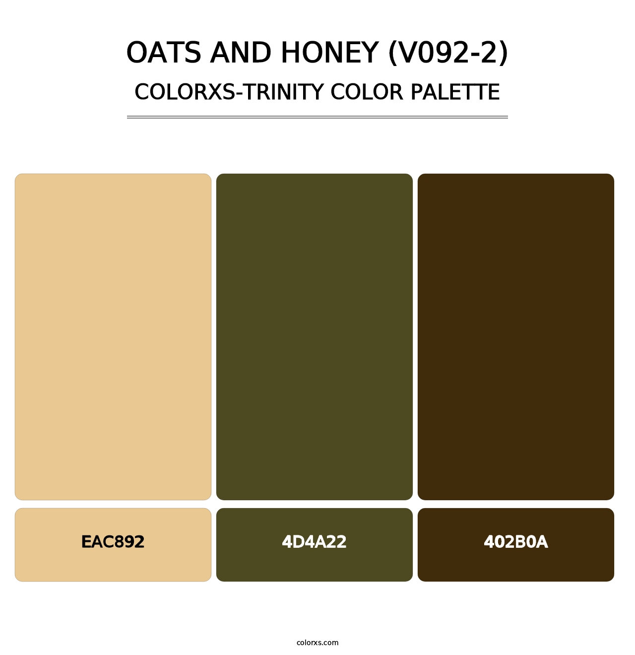 Oats and Honey (V092-2) - Colorxs Trinity Palette