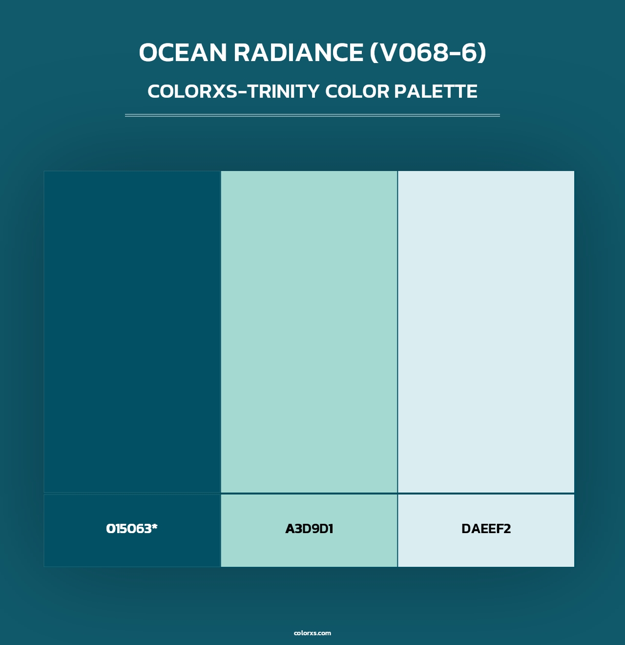Ocean Radiance (V068-6) - Colorxs Trinity Palette