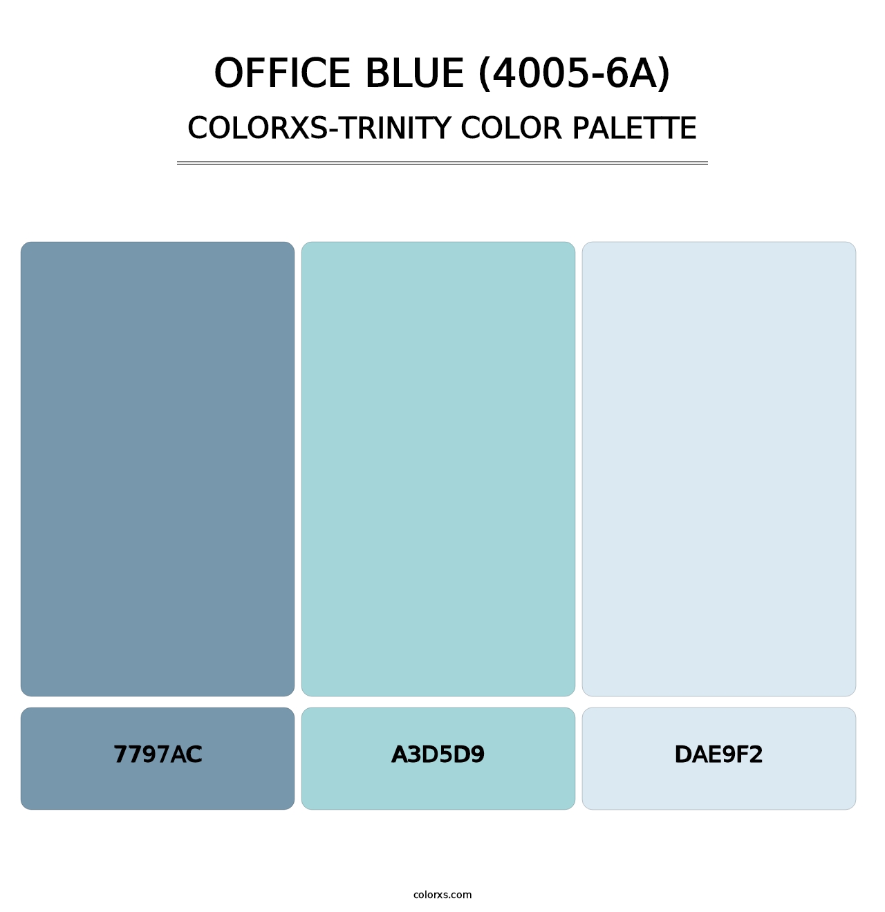 Office Blue (4005-6A) - Colorxs Trinity Palette