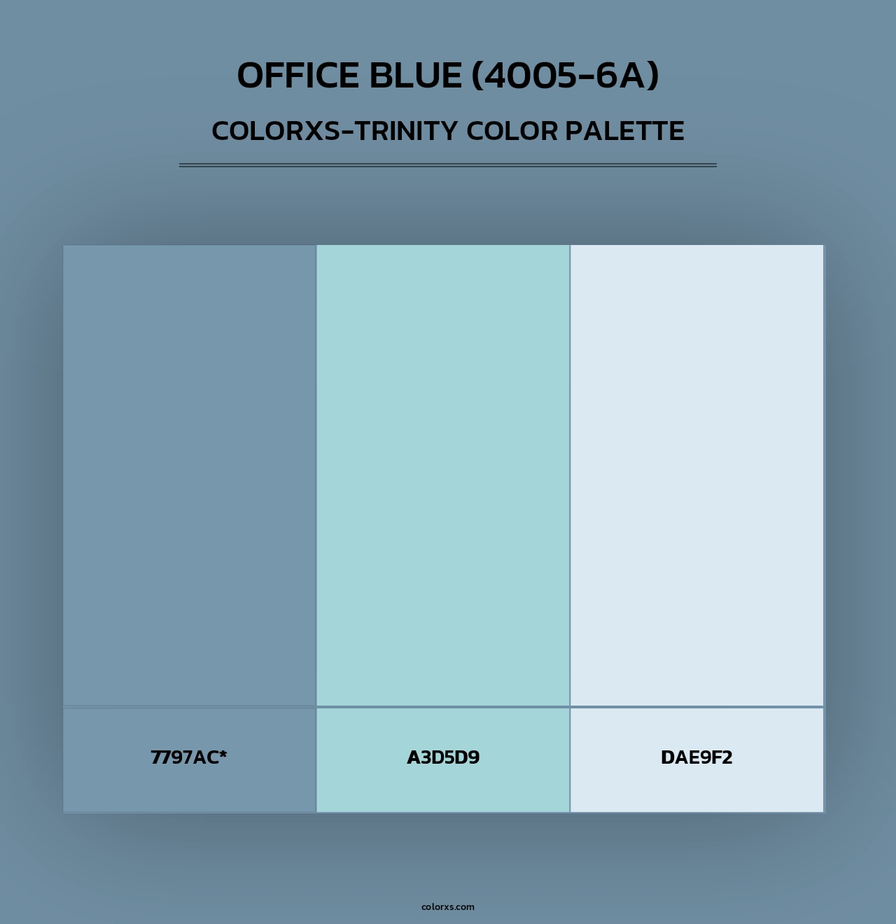 Office Blue (4005-6A) - Colorxs Trinity Palette