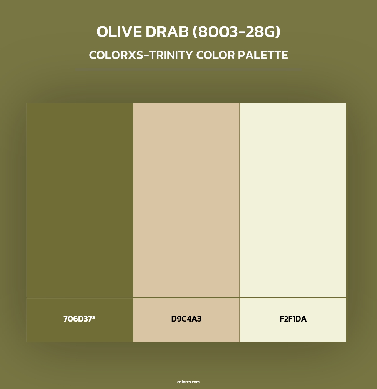 Olive Drab (8003-28G) - Colorxs Trinity Palette