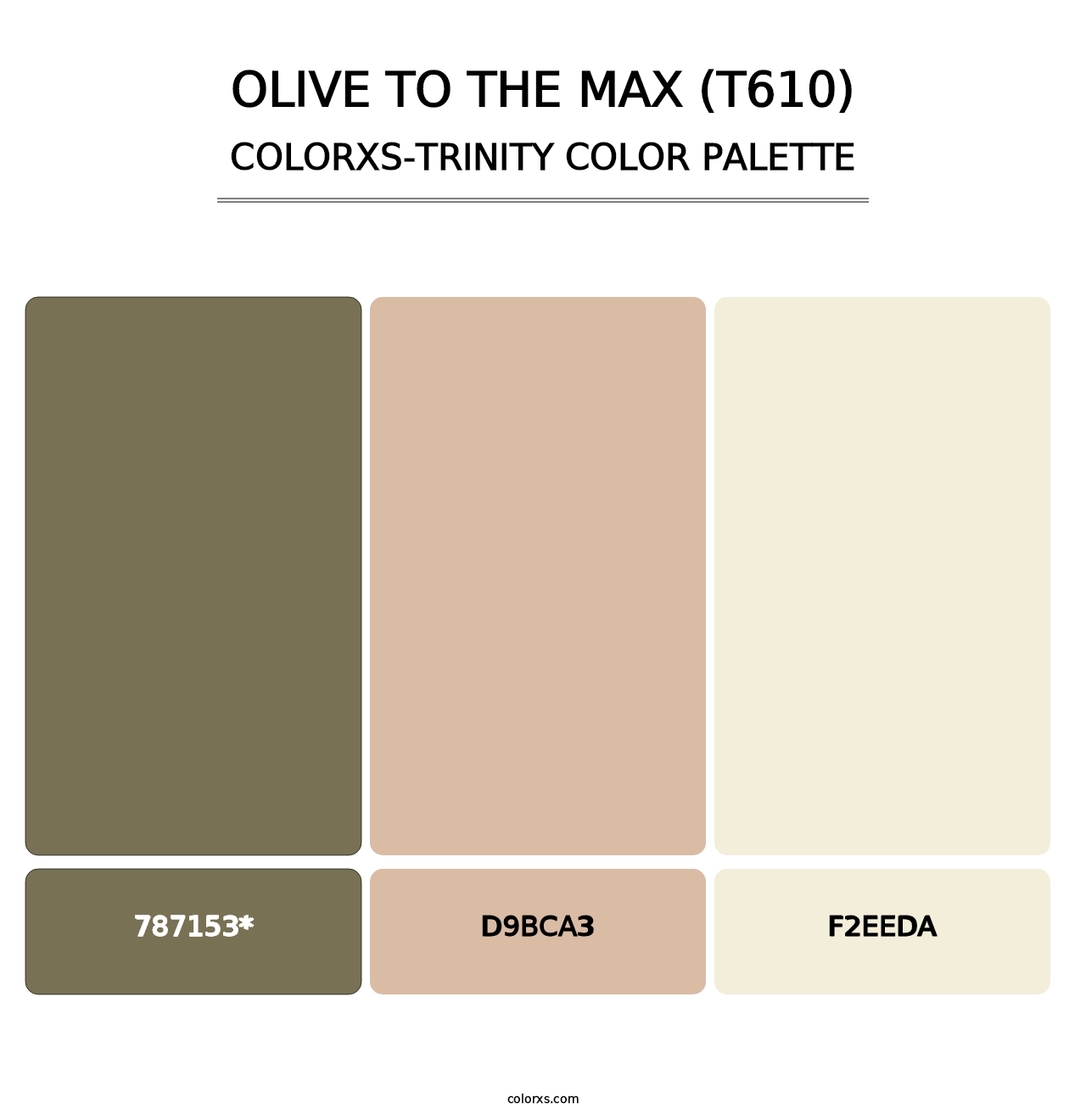 Olive to the Max (T610) - Colorxs Trinity Palette