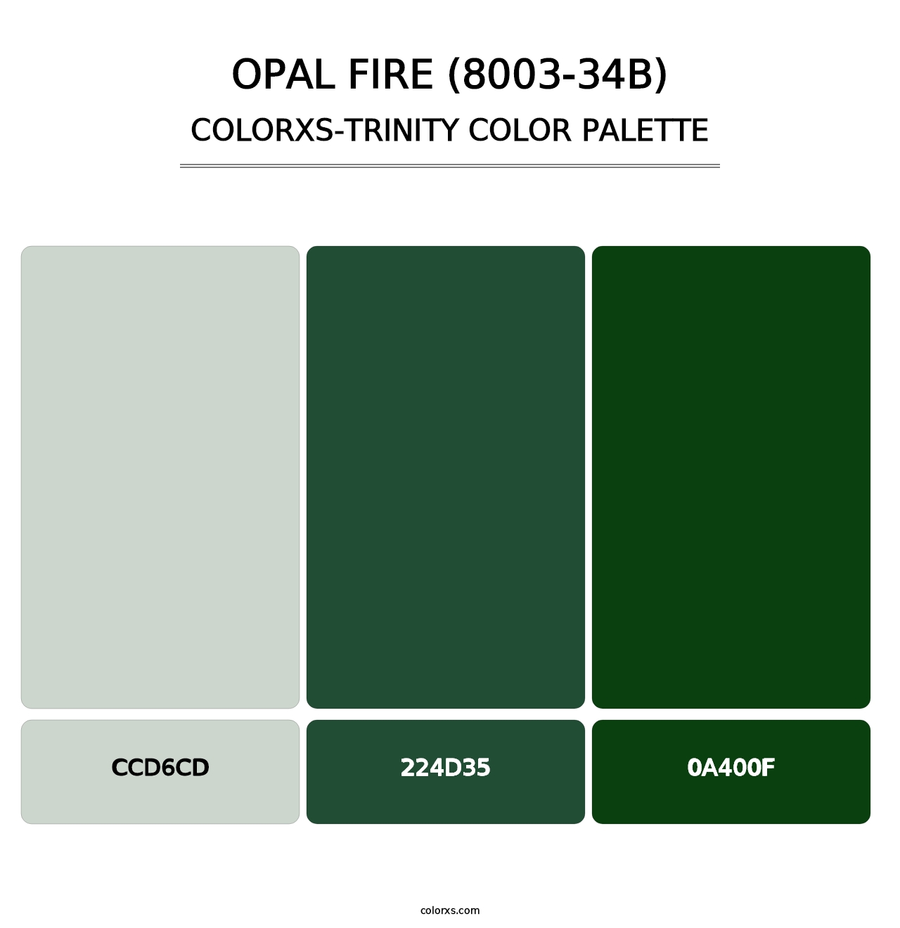 Opal Fire (8003-34B) - Colorxs Trinity Palette