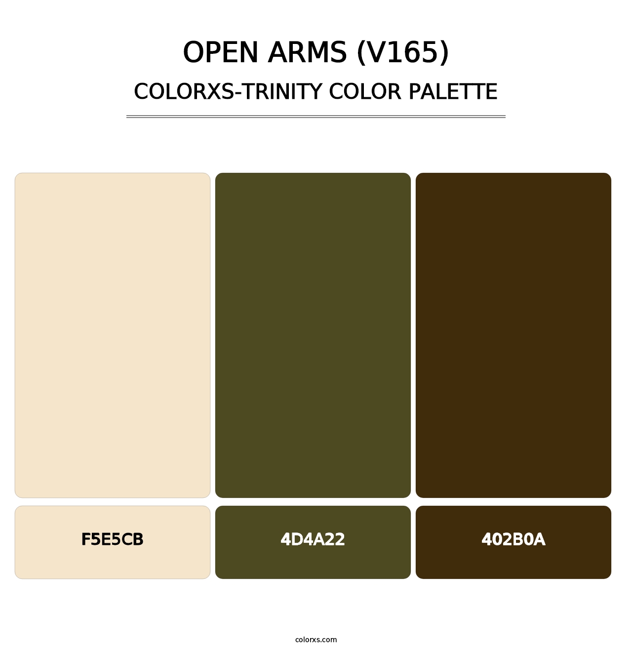 Open Arms (V165) - Colorxs Trinity Palette