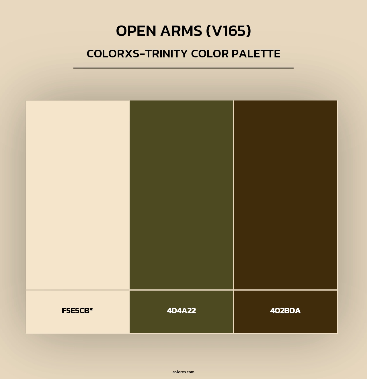 Open Arms (V165) - Colorxs Trinity Palette
