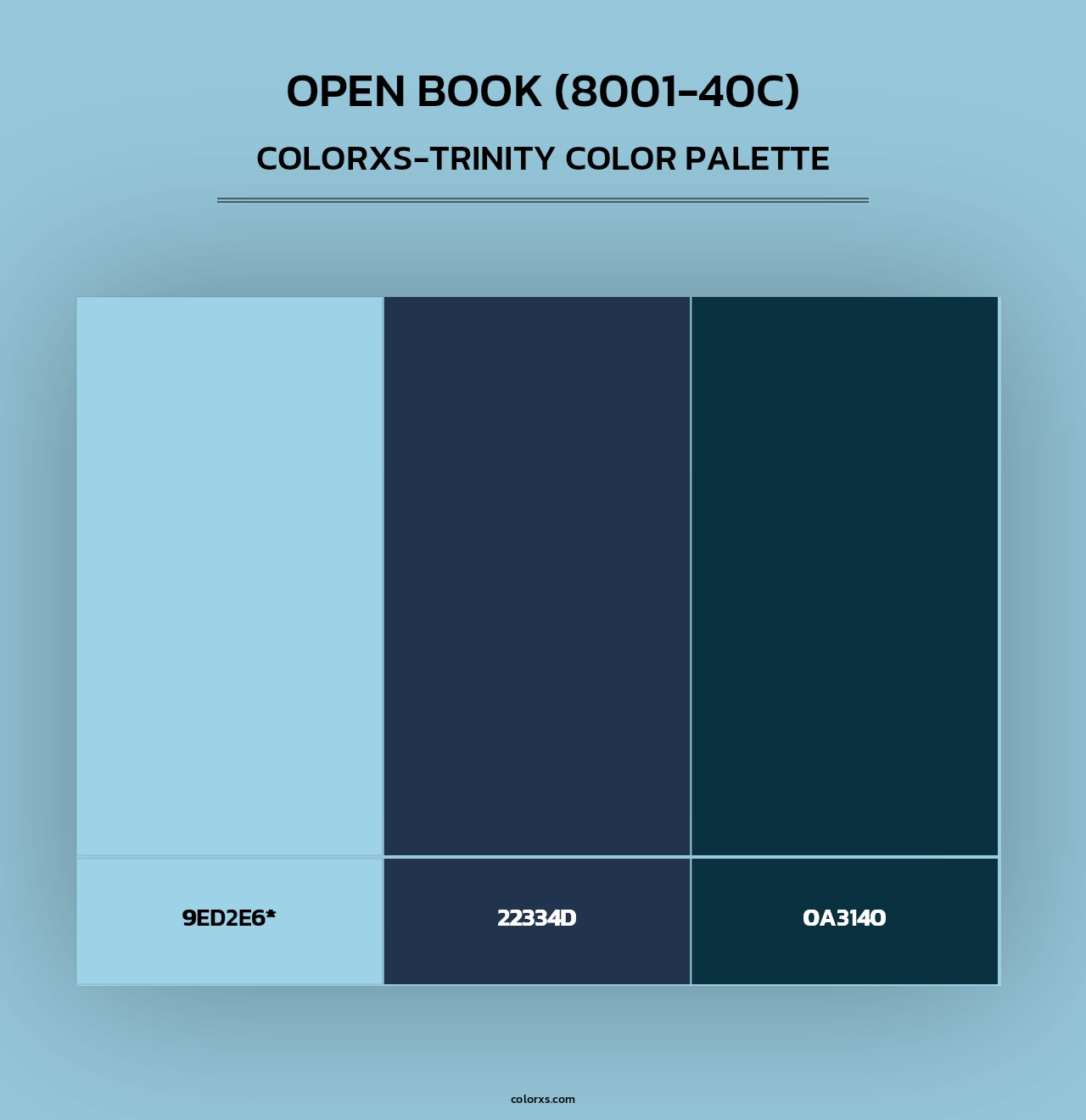 Open Book (8001-40C) - Colorxs Trinity Palette