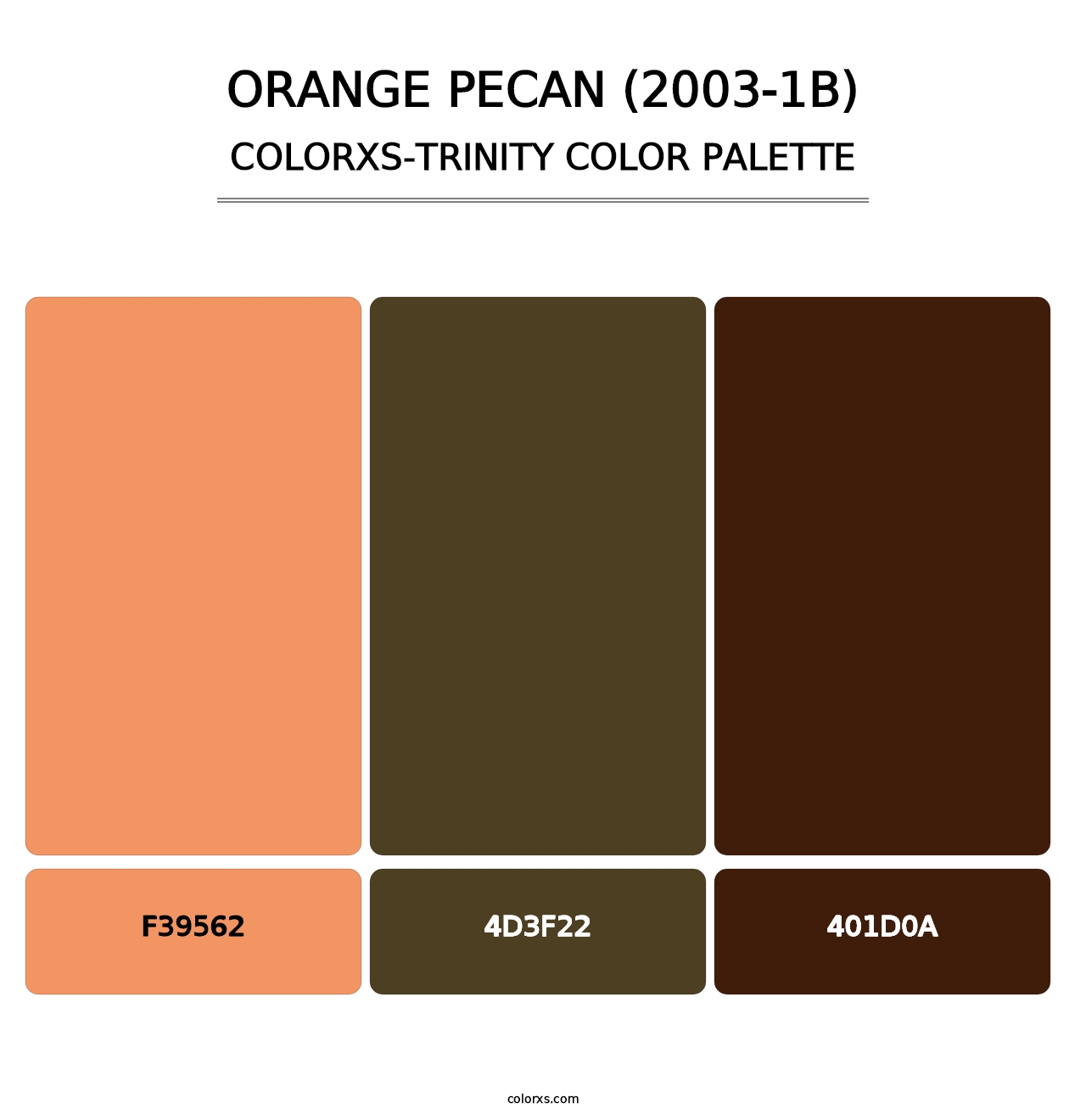 Orange Pecan (2003-1B) - Colorxs Trinity Palette