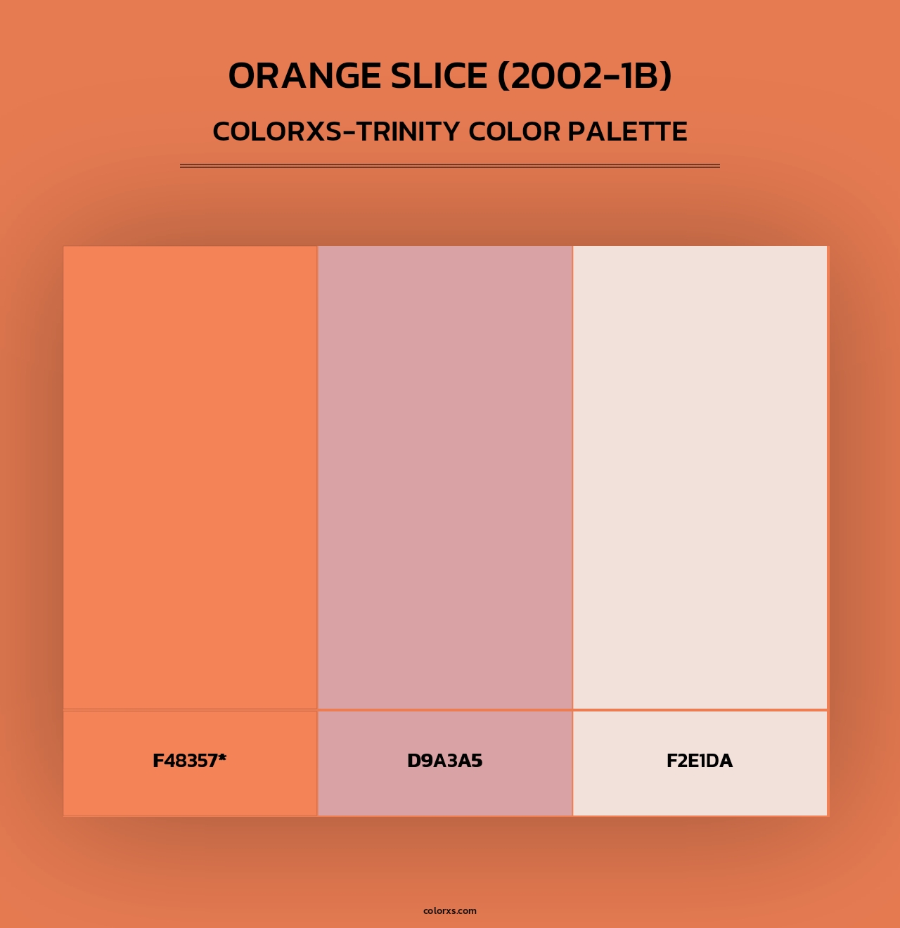 Orange Slice (2002-1B) - Colorxs Trinity Palette