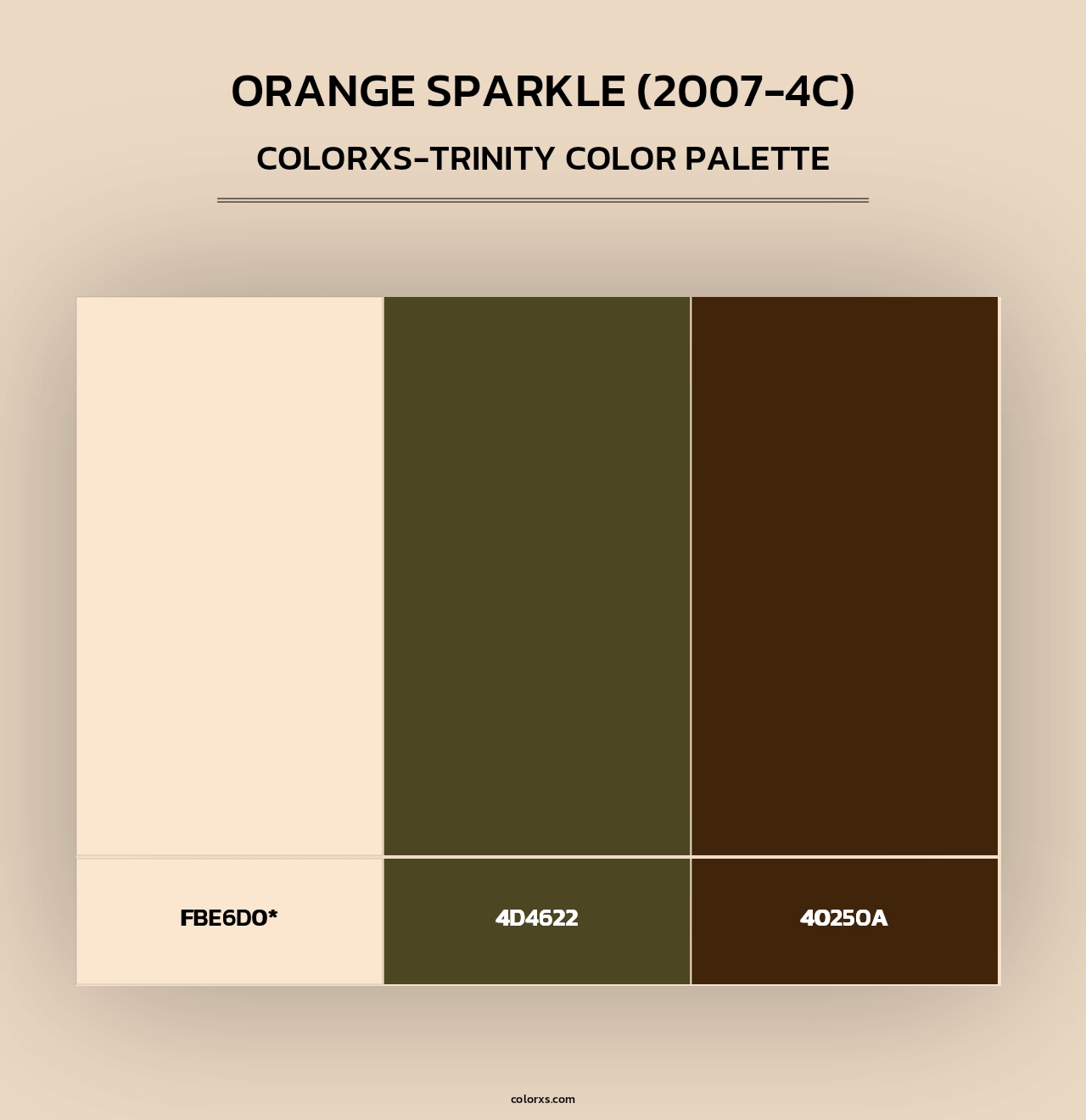 Orange Sparkle (2007-4C) - Colorxs Trinity Palette