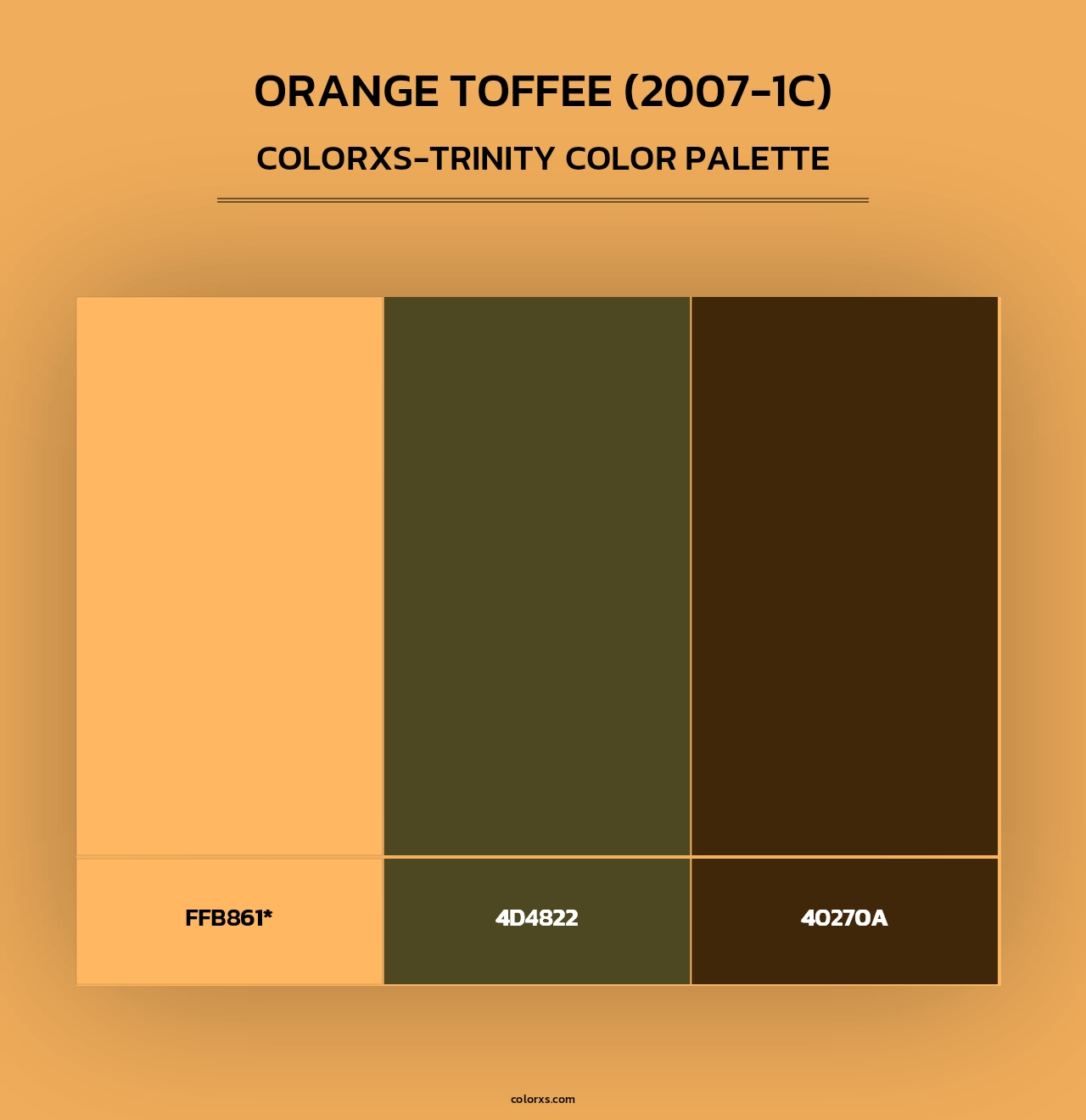 Orange Toffee (2007-1C) - Colorxs Trinity Palette