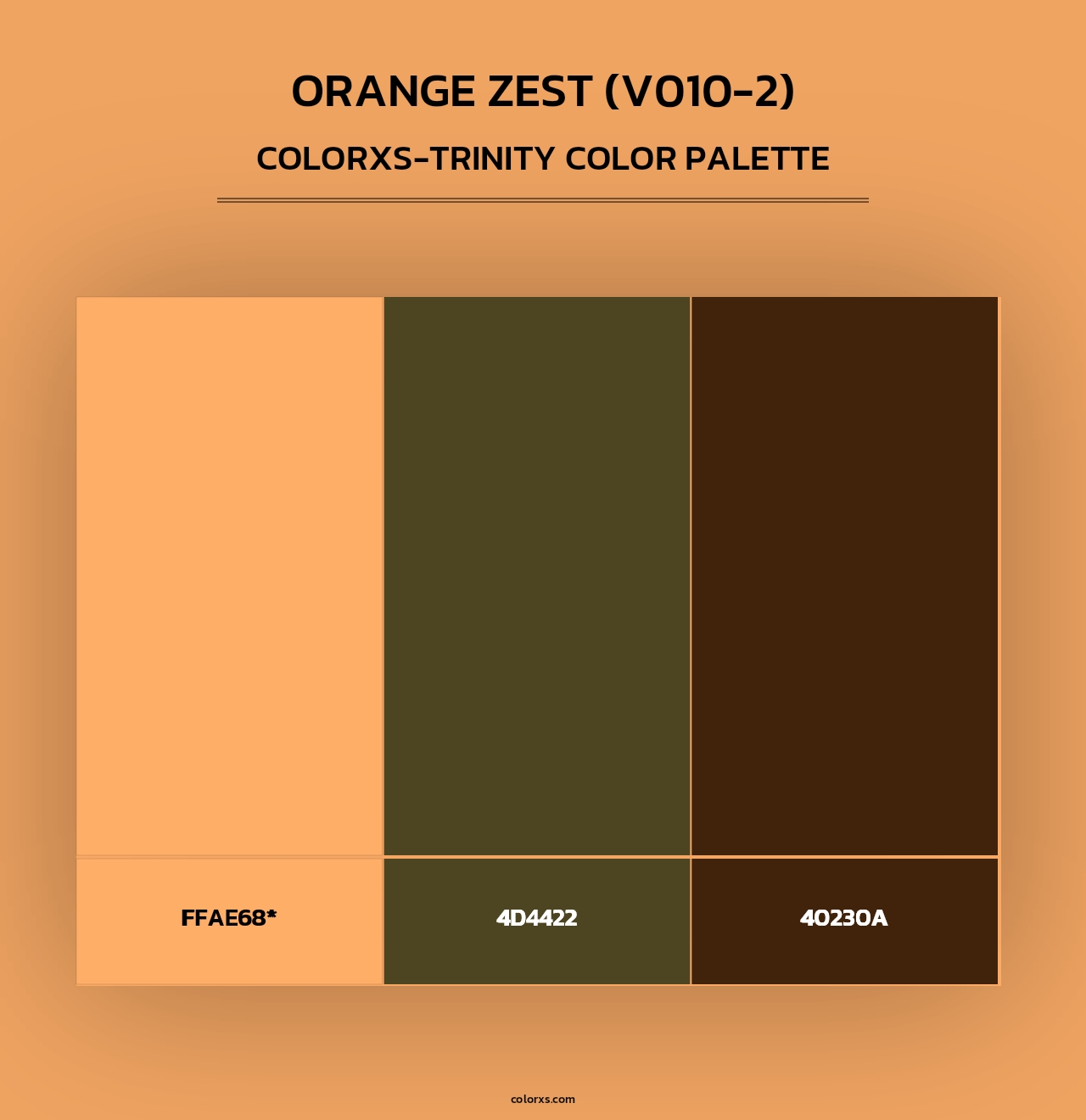 Orange Zest (V010-2) - Colorxs Trinity Palette