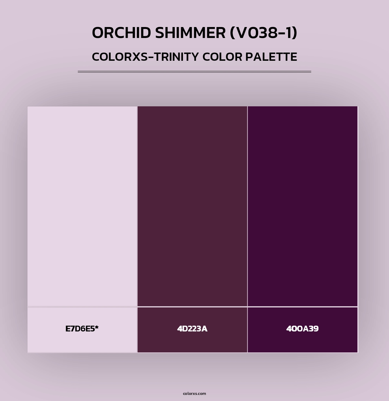 Orchid Shimmer (V038-1) - Colorxs Trinity Palette