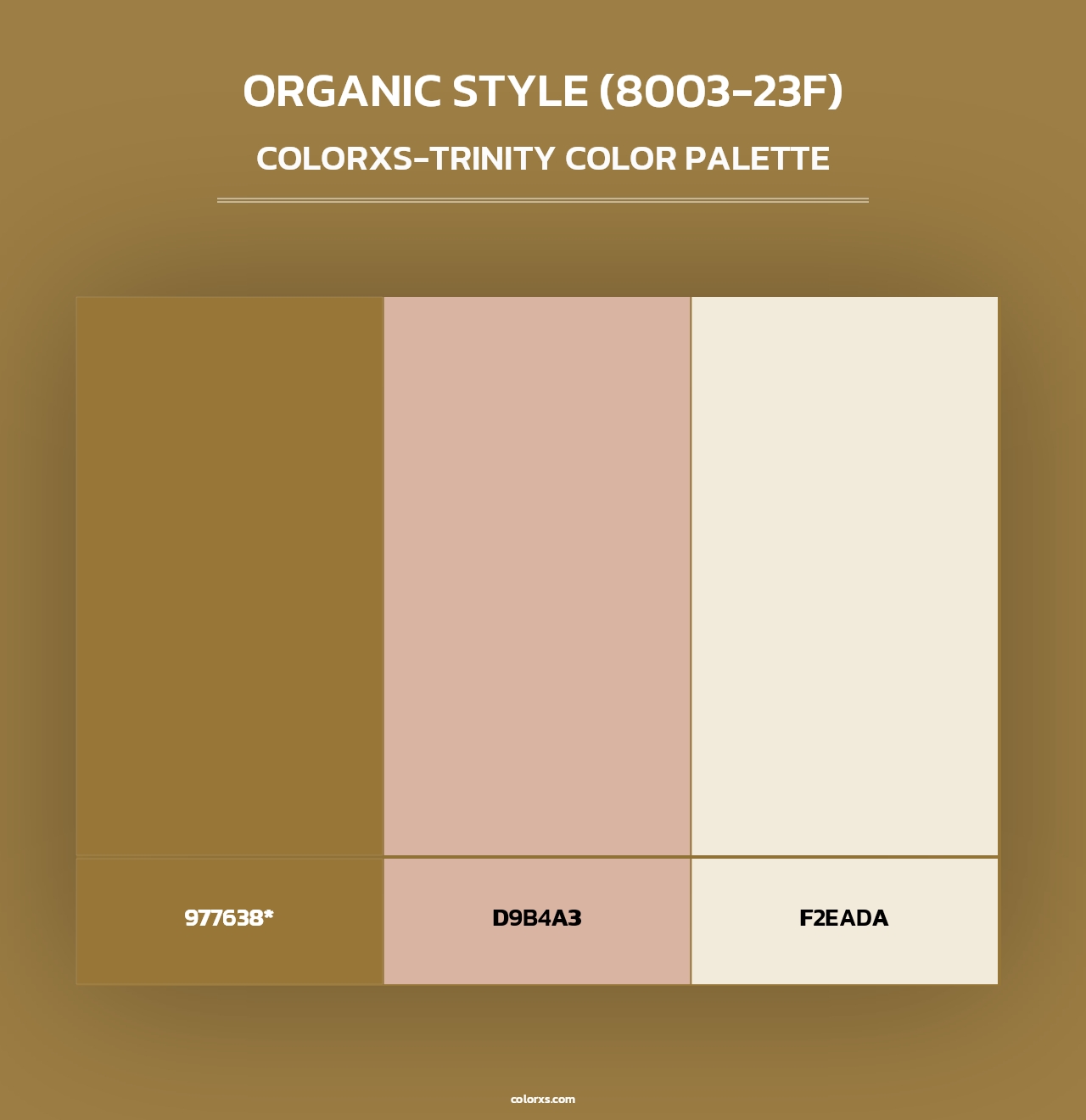 Organic Style (8003-23F) - Colorxs Trinity Palette