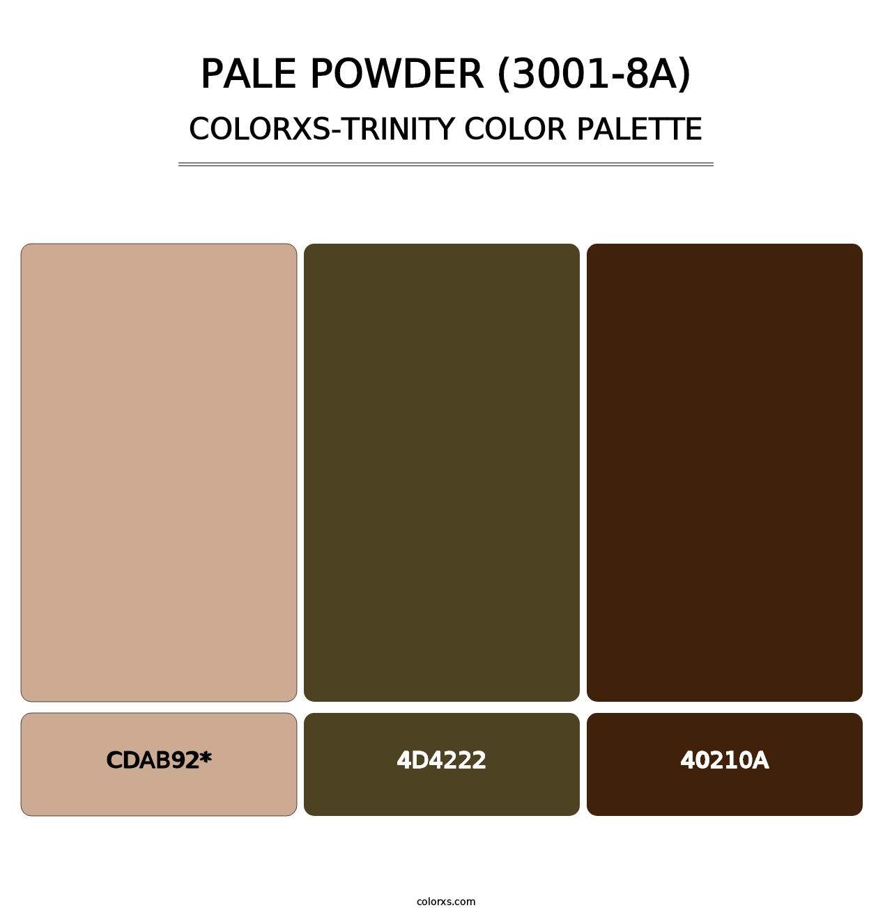 Pale Powder (3001-8A) - Colorxs Trinity Palette
