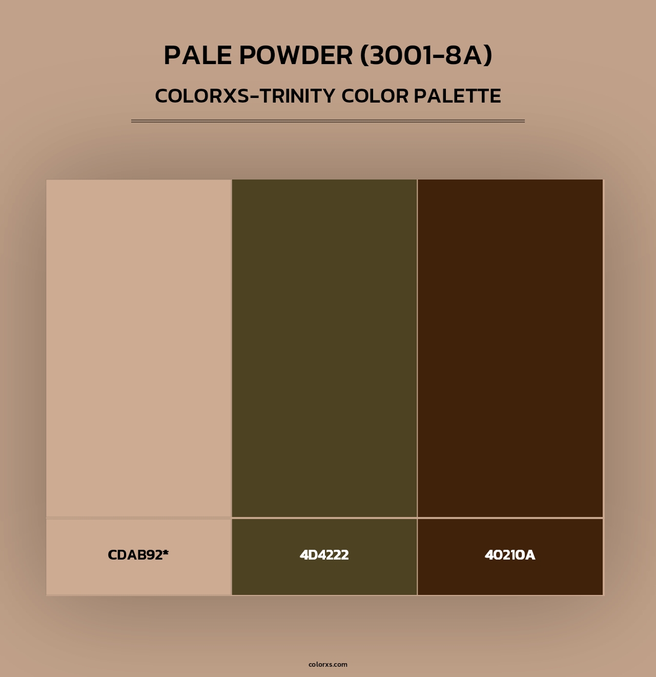 Pale Powder (3001-8A) - Colorxs Trinity Palette