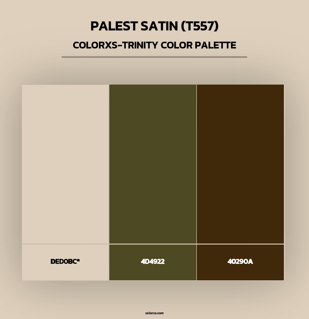 Palest Satin (T557) - Colorxs Trinity Palette