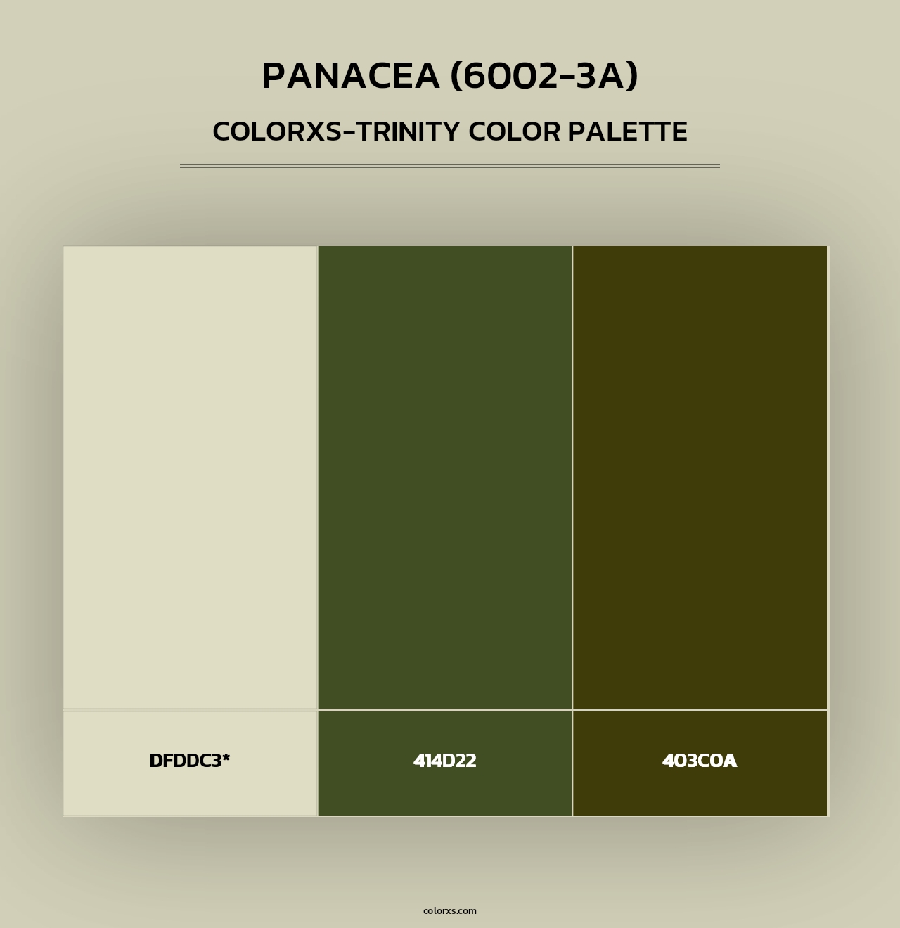 Panacea (6002-3A) - Colorxs Trinity Palette