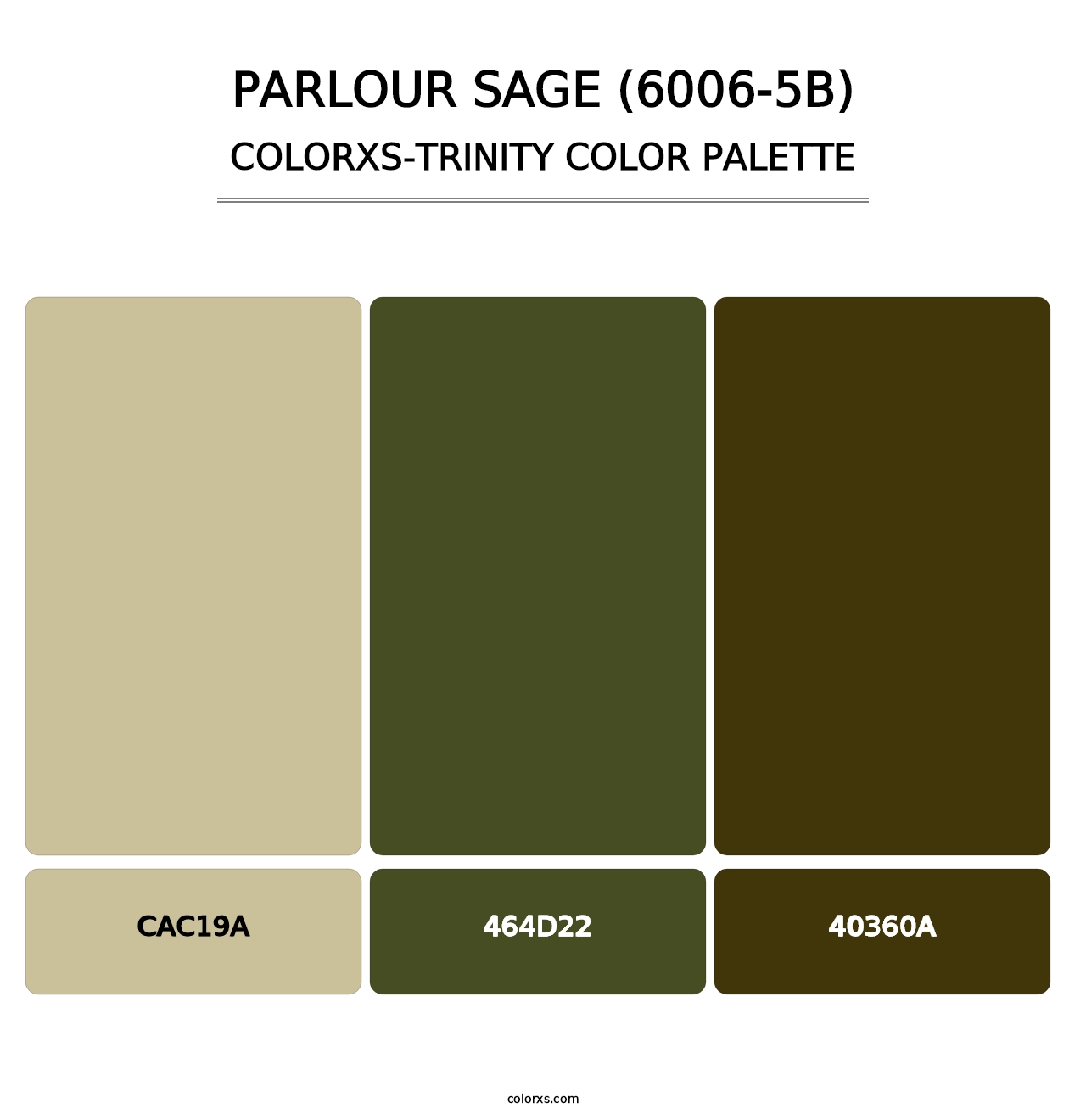 Parlour Sage (6006-5B) - Colorxs Trinity Palette