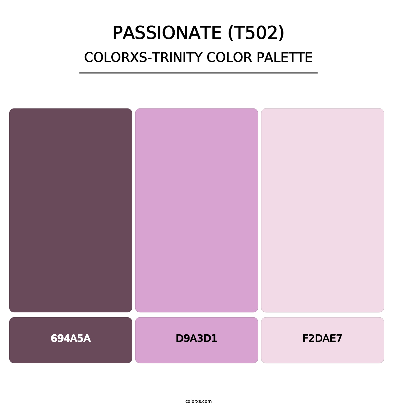 Passionate (T502) - Colorxs Trinity Palette
