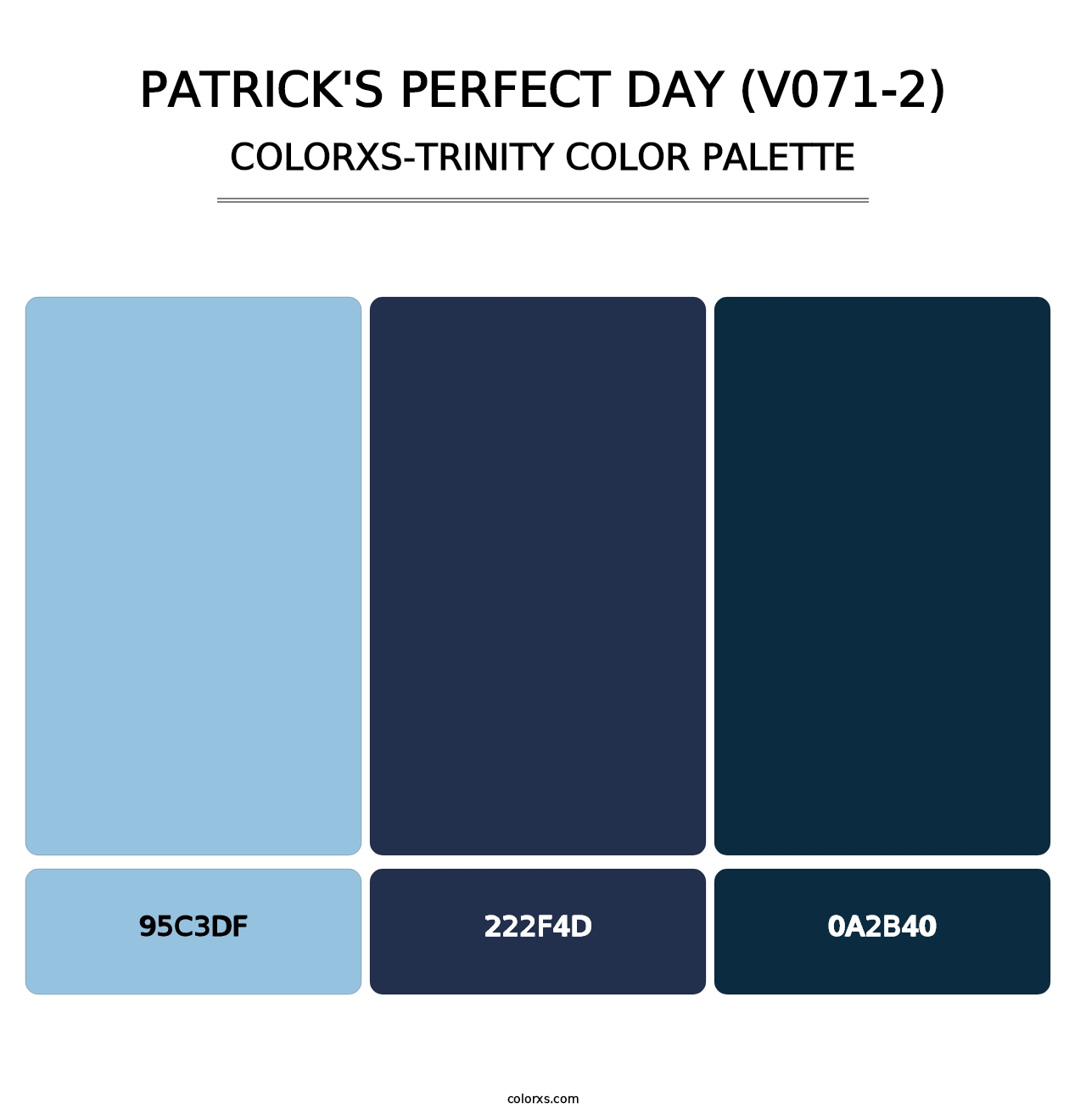 Patrick's Perfect Day (V071-2) - Colorxs Trinity Palette