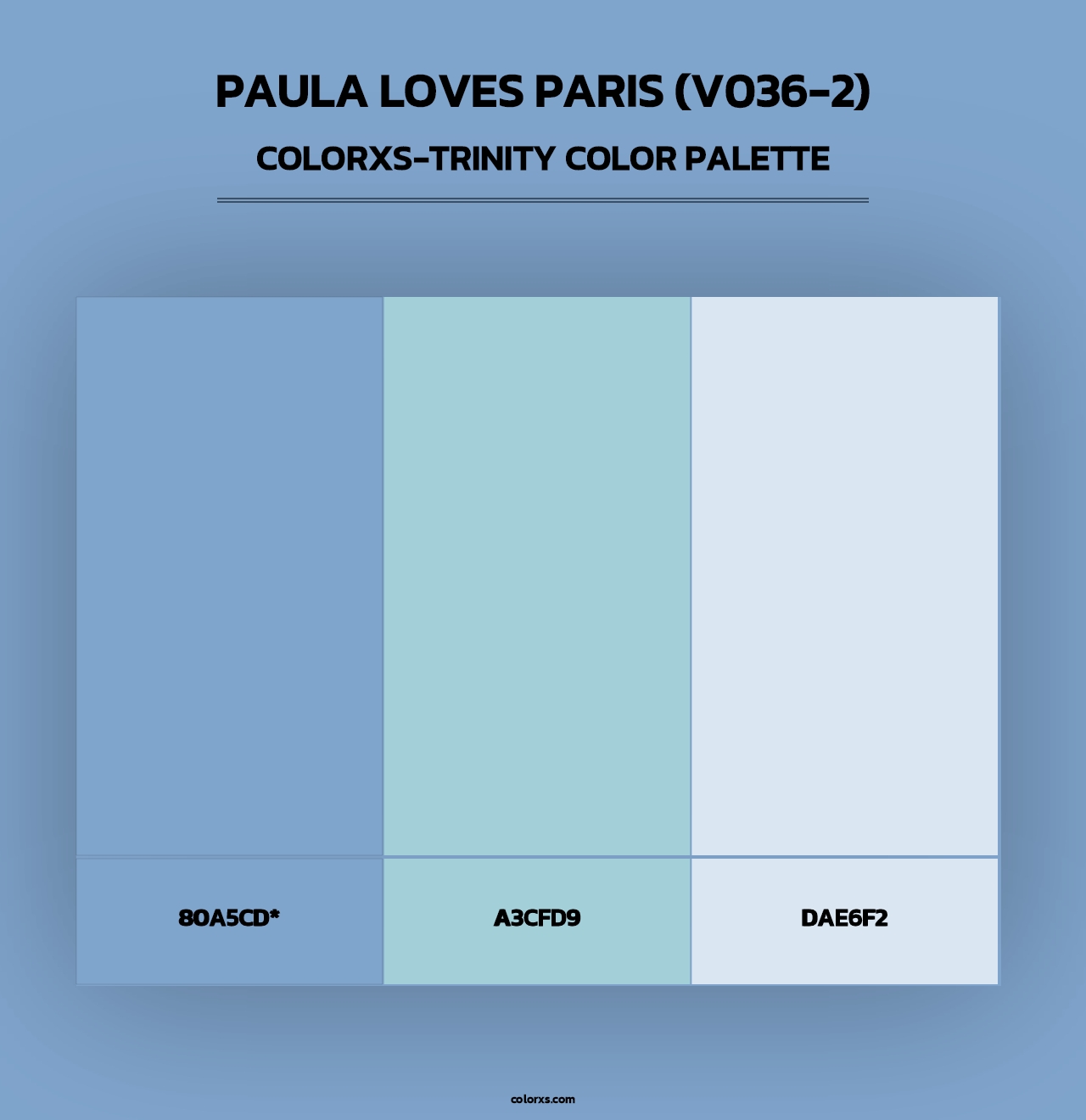 Paula Loves Paris (V036-2) - Colorxs Trinity Palette