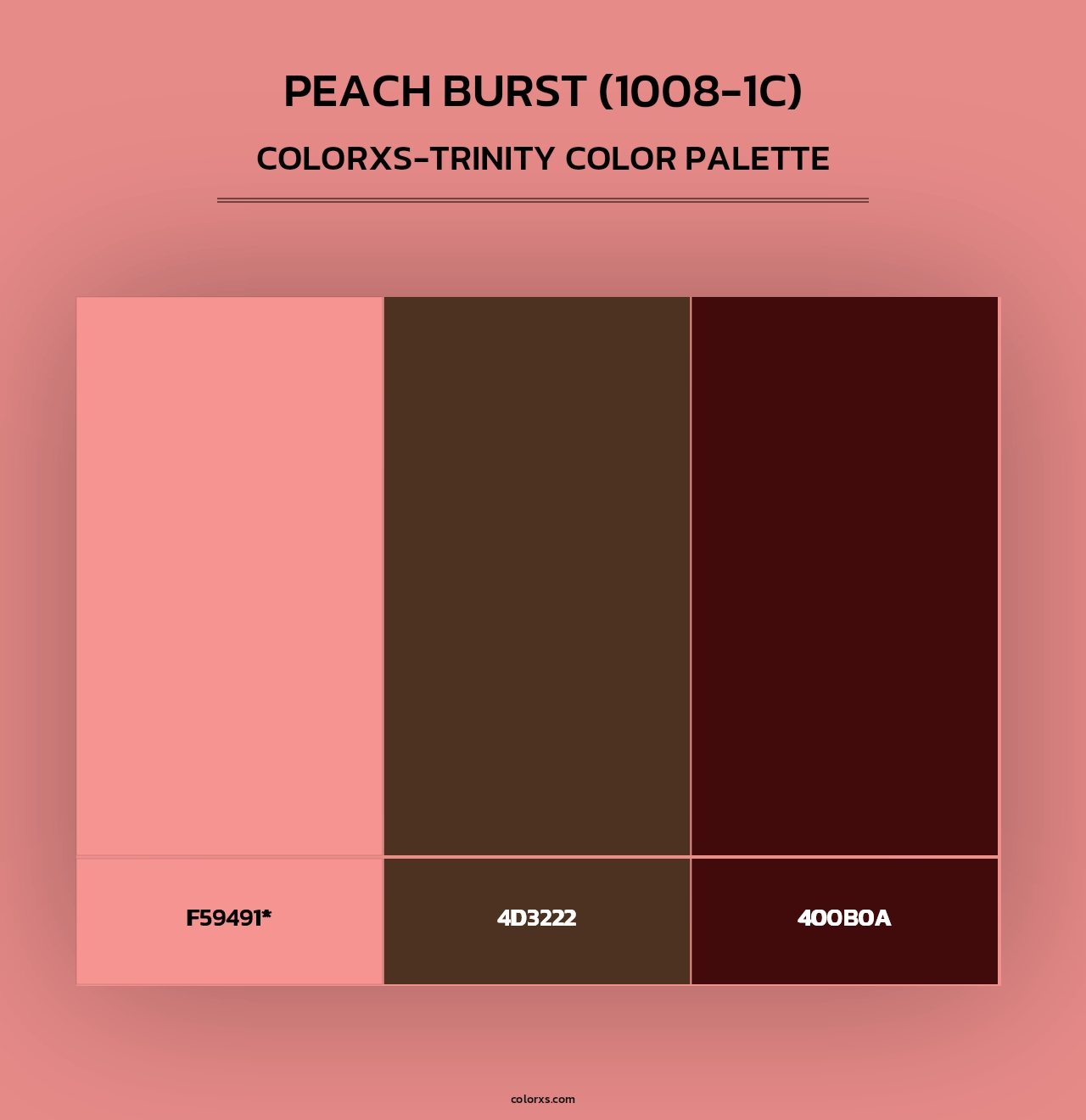 Peach Burst (1008-1C) - Colorxs Trinity Palette