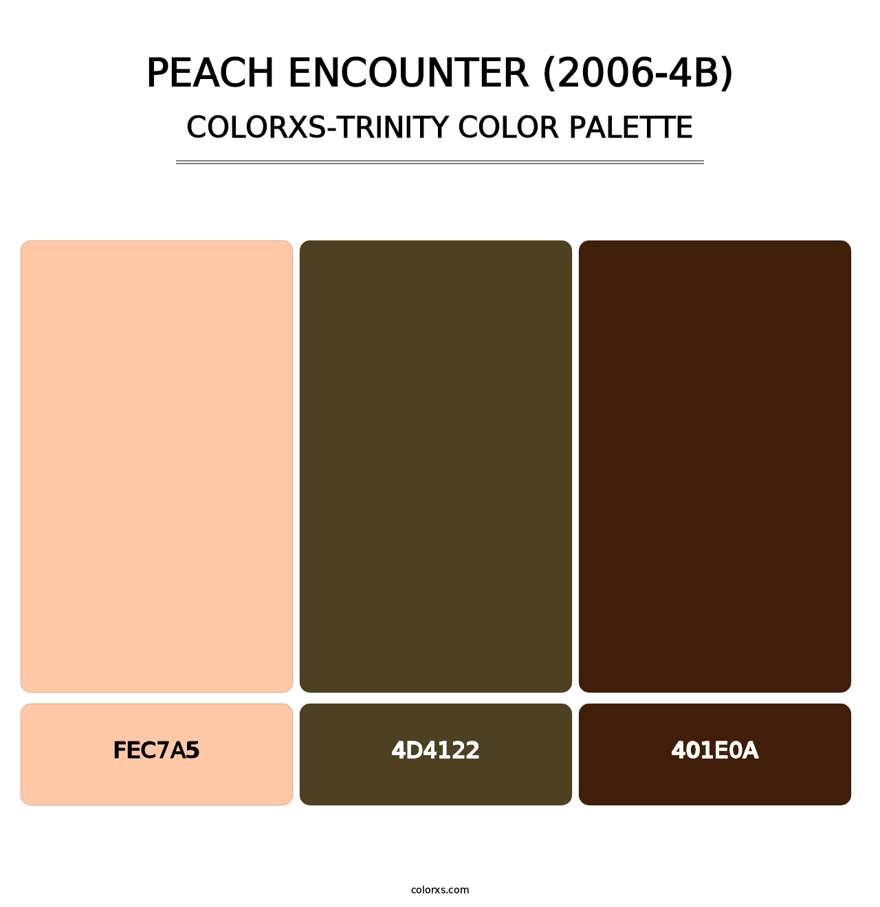 Peach Encounter (2006-4B) - Colorxs Trinity Palette