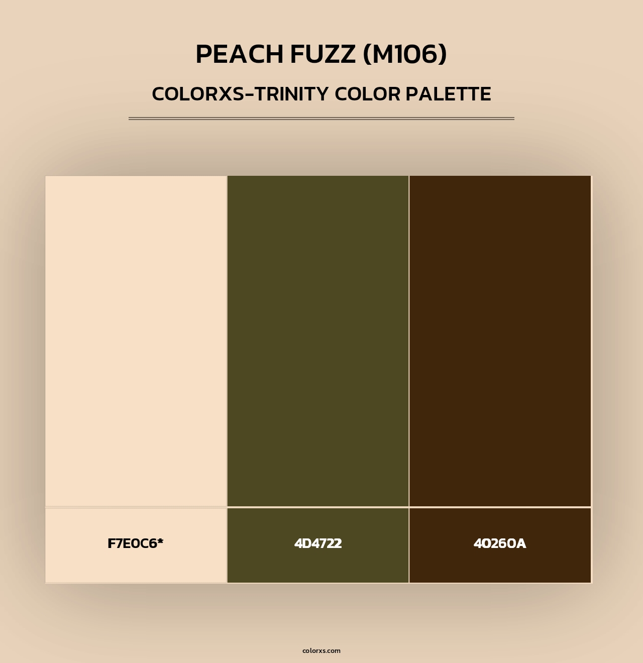 Peach Fuzz (M106) - Colorxs Trinity Palette