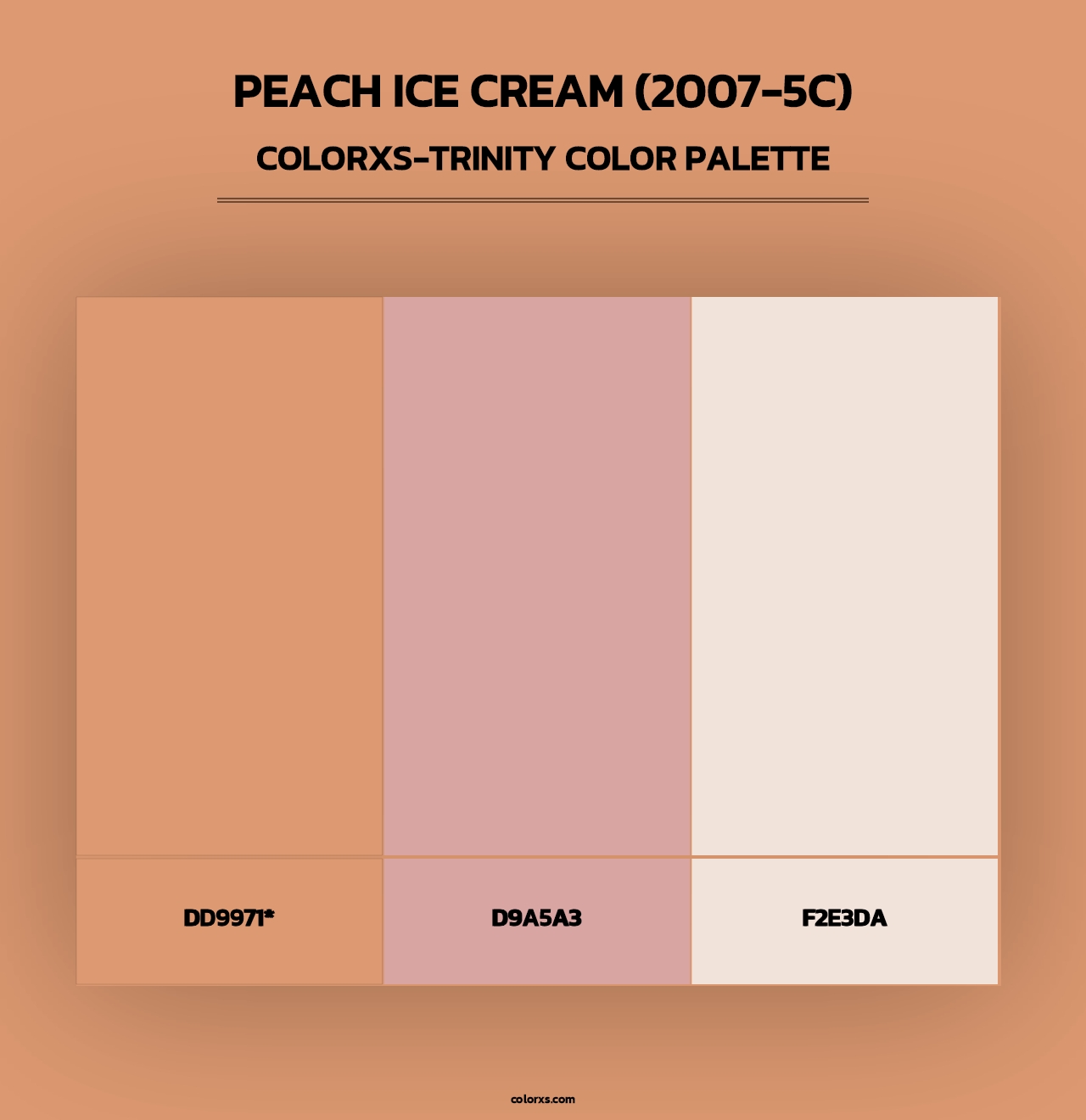 Peach Ice Cream (2007-5C) - Colorxs Trinity Palette
