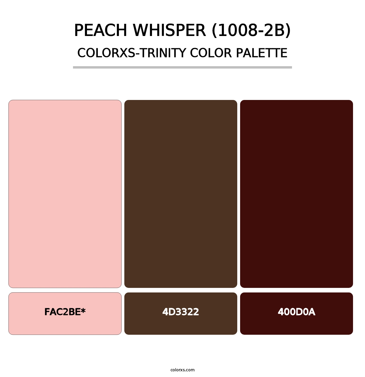 Peach Whisper (1008-2B) - Colorxs Trinity Palette