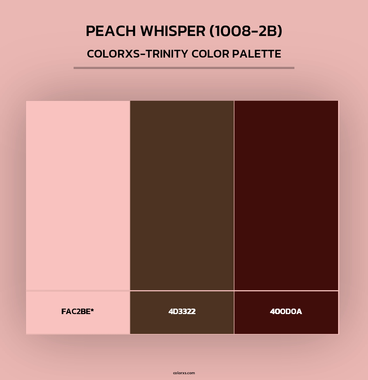 Peach Whisper (1008-2B) - Colorxs Trinity Palette