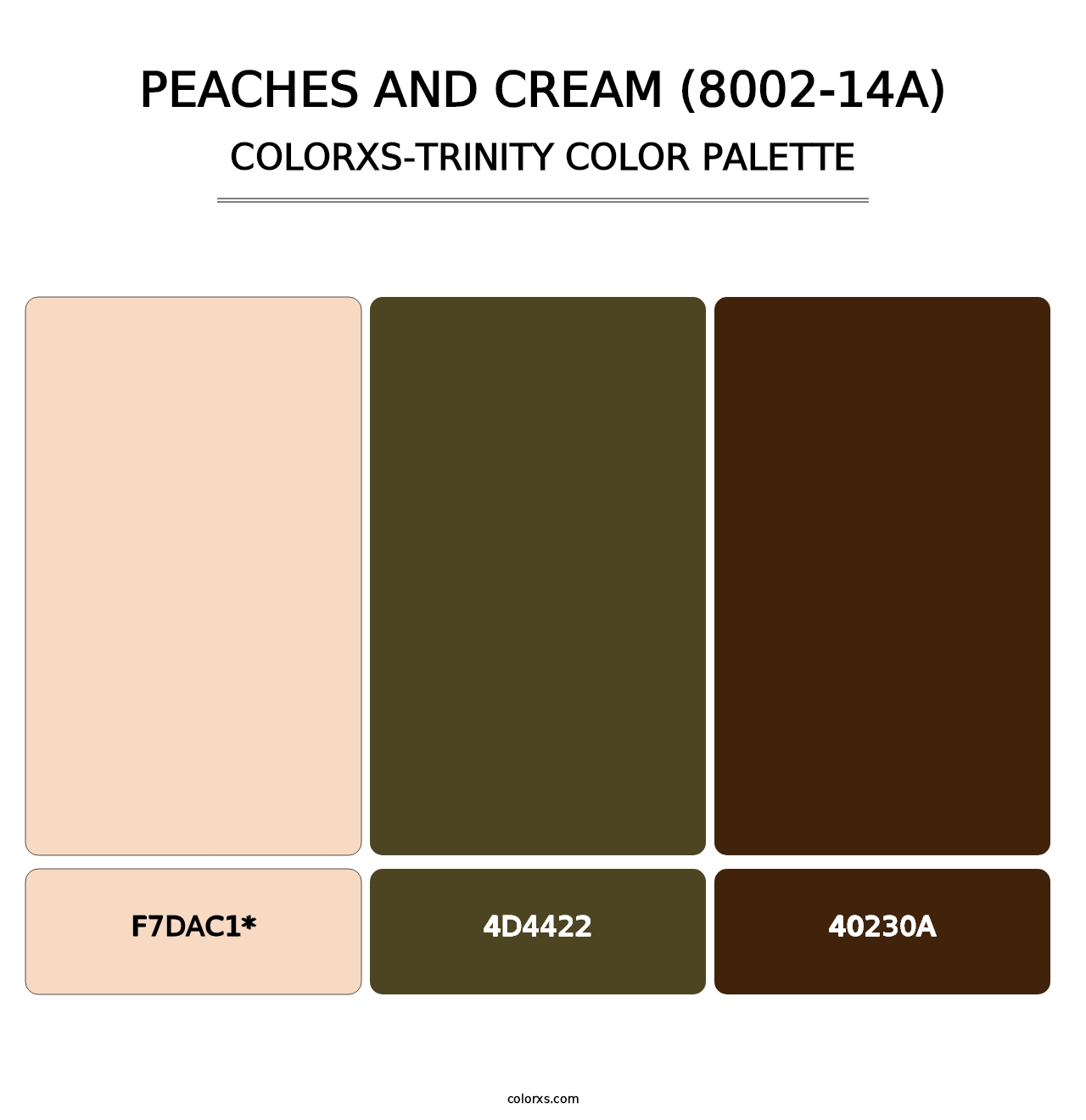 Peaches and Cream (8002-14A) - Colorxs Trinity Palette