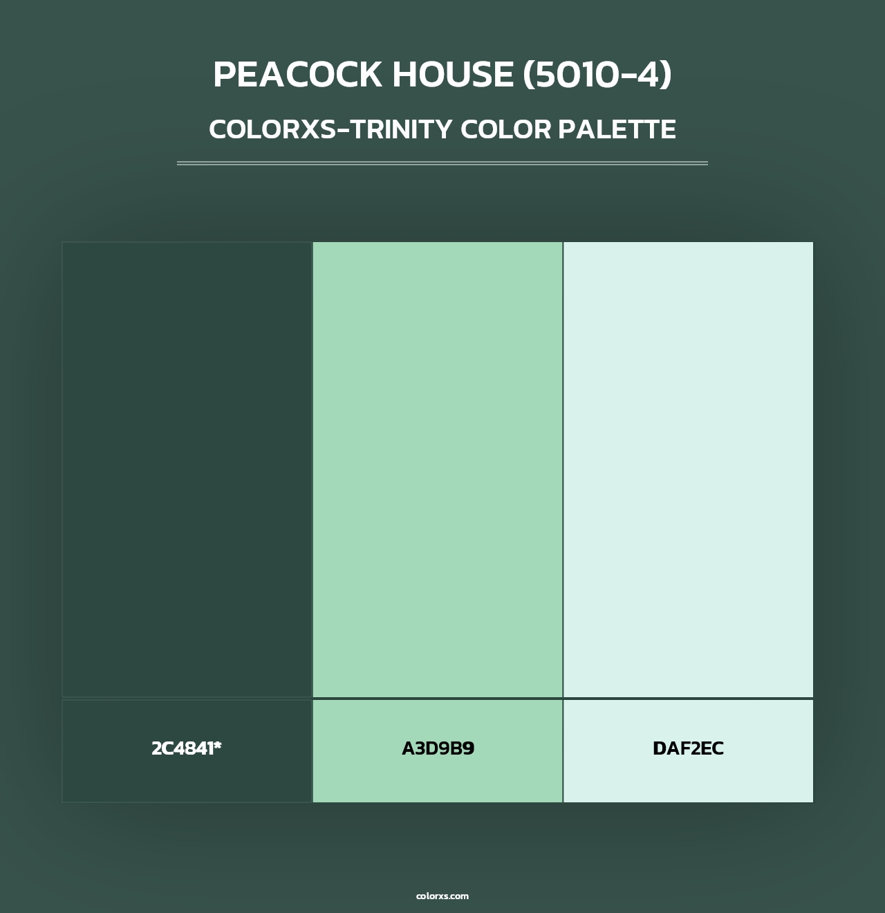Peacock House (5010-4) - Colorxs Trinity Palette